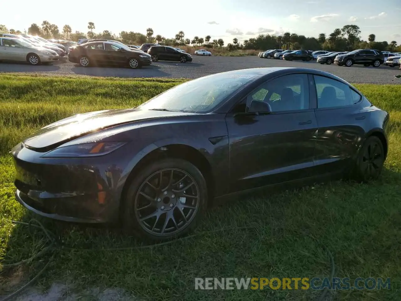 1 Photograph of a damaged car 5YJ3E1EA3RF757933 TESLA MODEL 3 2024