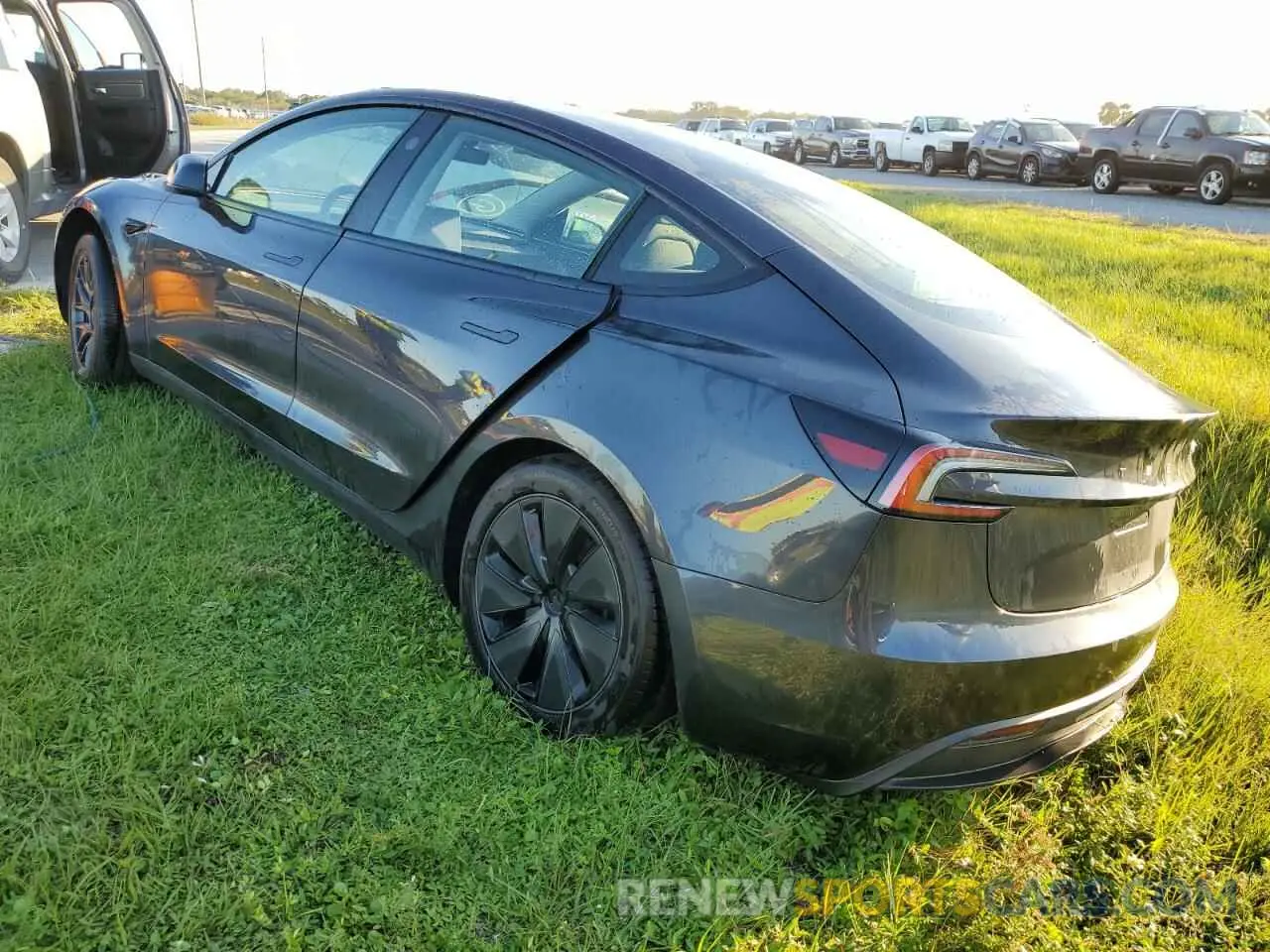 2 Photograph of a damaged car 5YJ3E1EA3RF757933 TESLA MODEL 3 2024