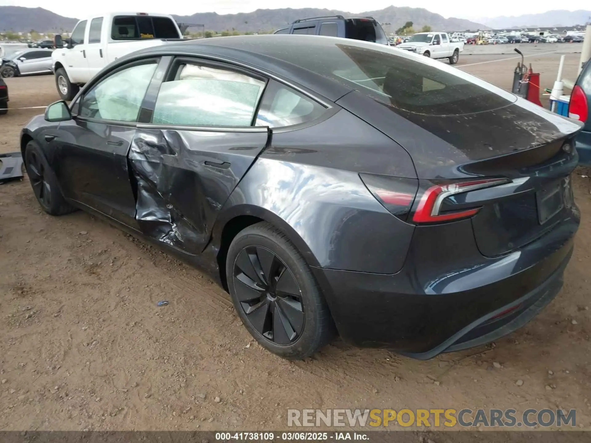 3 Photograph of a damaged car 5YJ3E1EA3RF771010 TESLA MODEL 3 2024