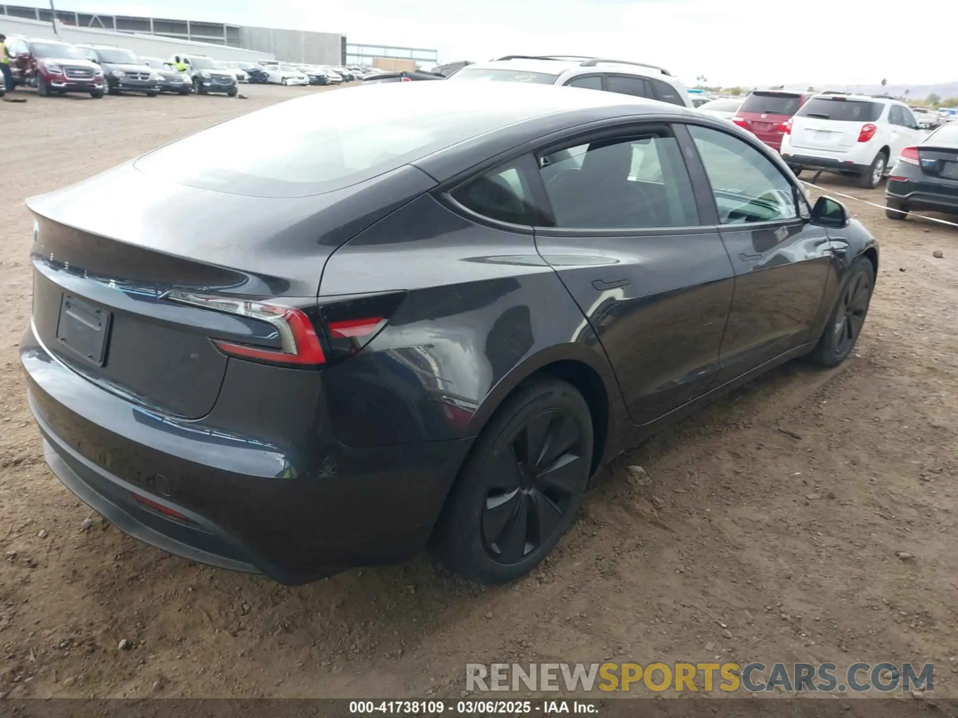 4 Photograph of a damaged car 5YJ3E1EA3RF771010 TESLA MODEL 3 2024