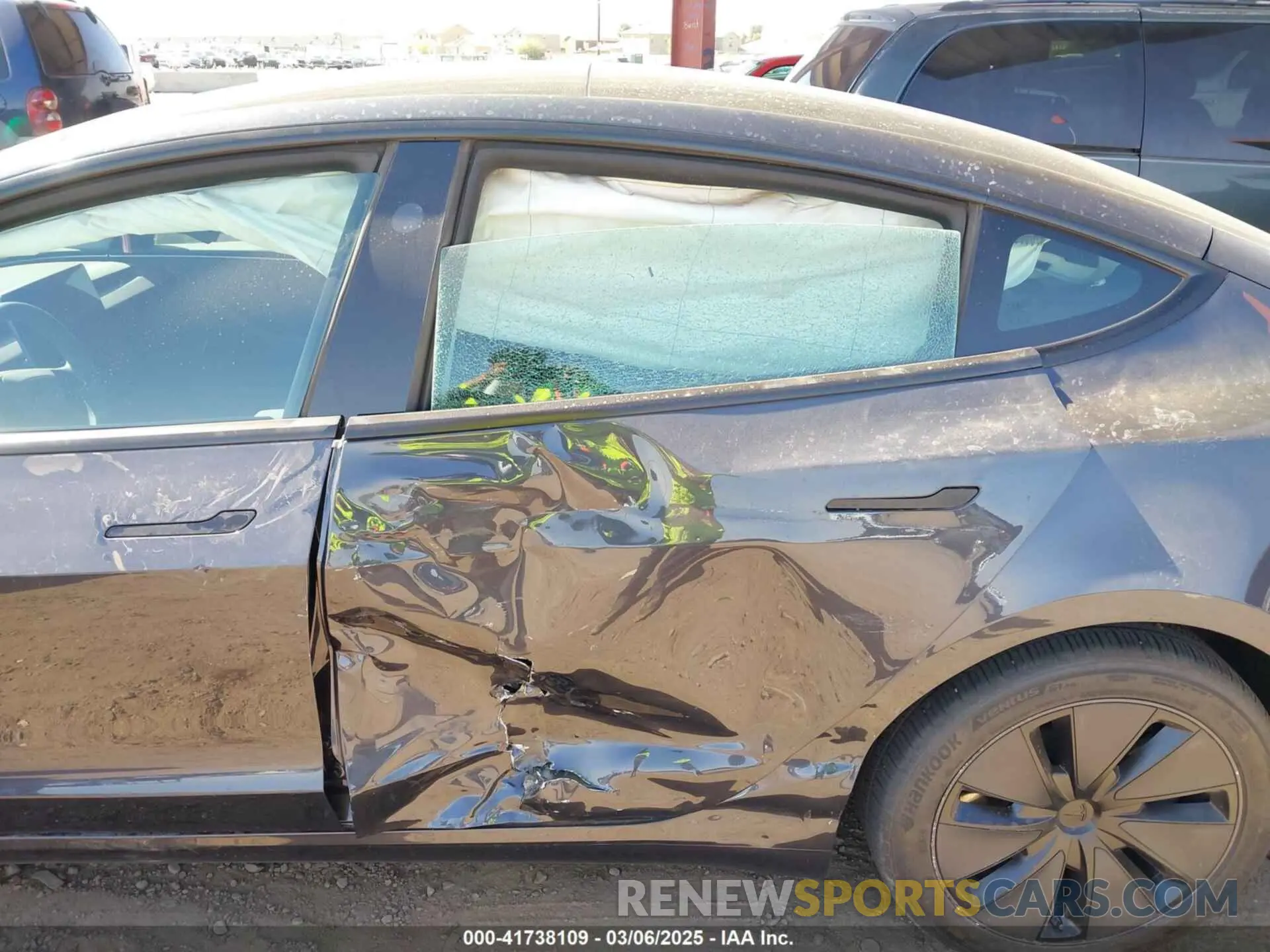 6 Photograph of a damaged car 5YJ3E1EA3RF771010 TESLA MODEL 3 2024
