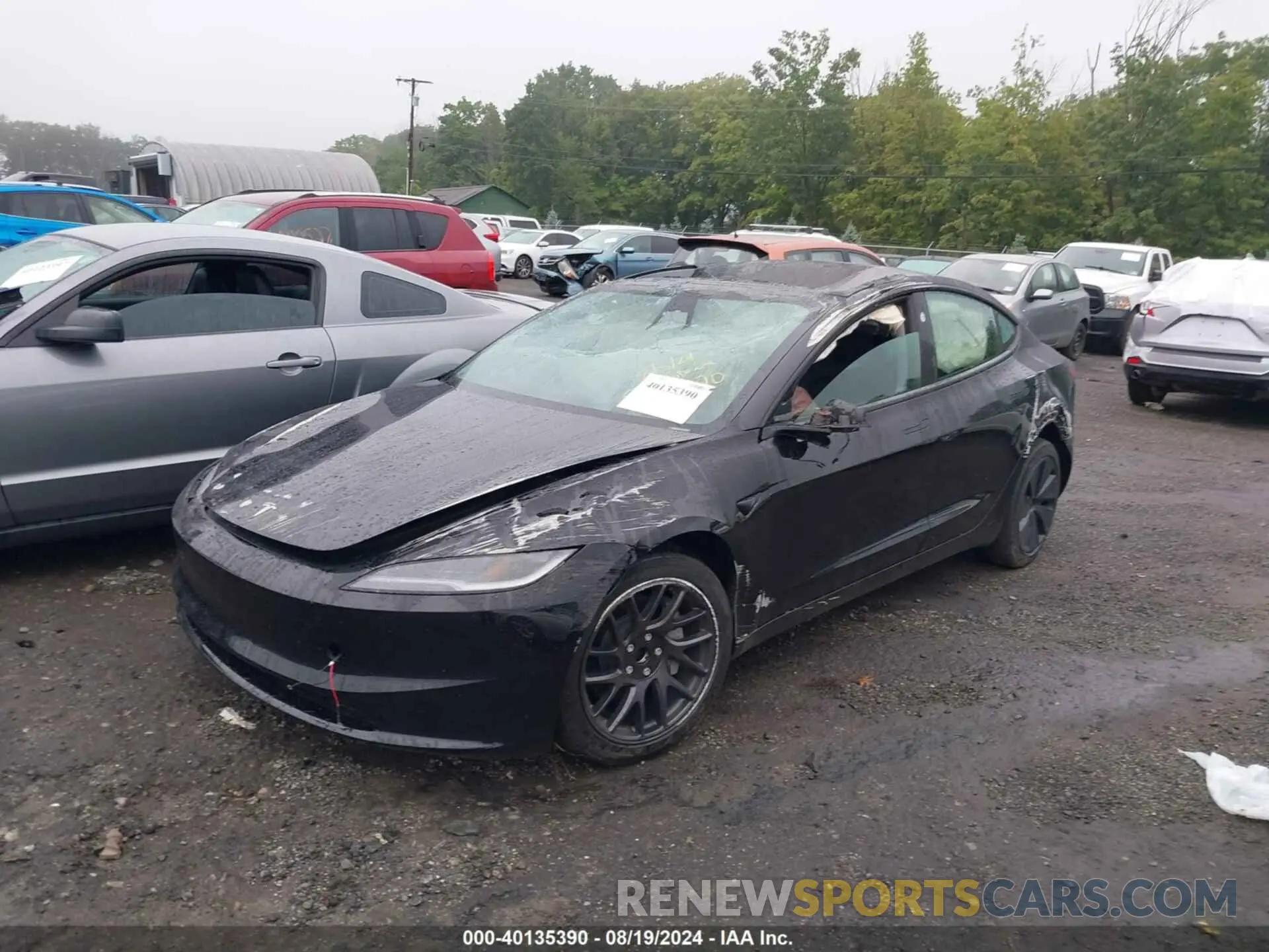 2 Photograph of a damaged car 5YJ3E1EA3RF782170 TESLA MODEL 3 2024