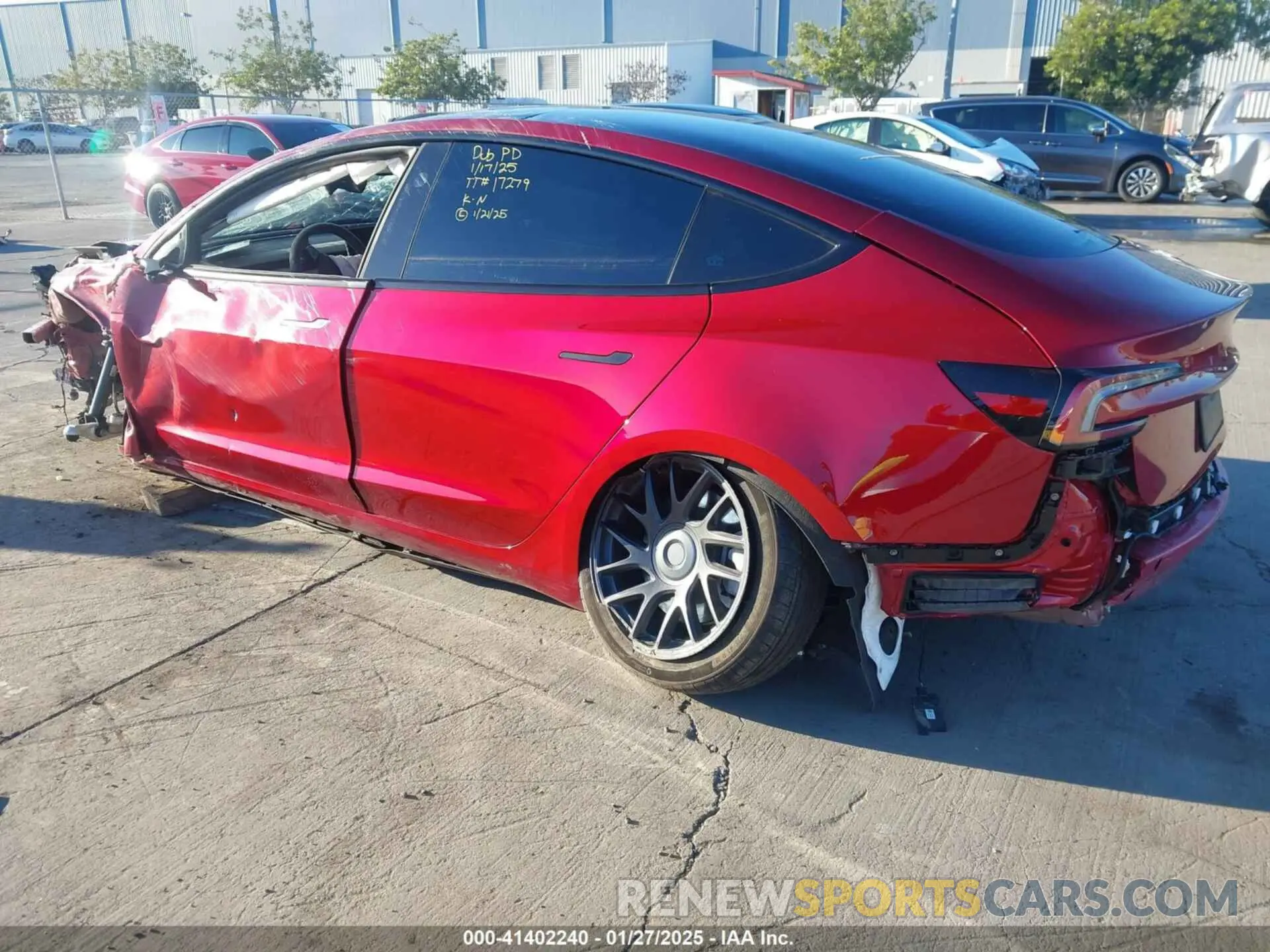3 Photograph of a damaged car 5YJ3E1EA3RF782346 TESLA MODEL 3 2024