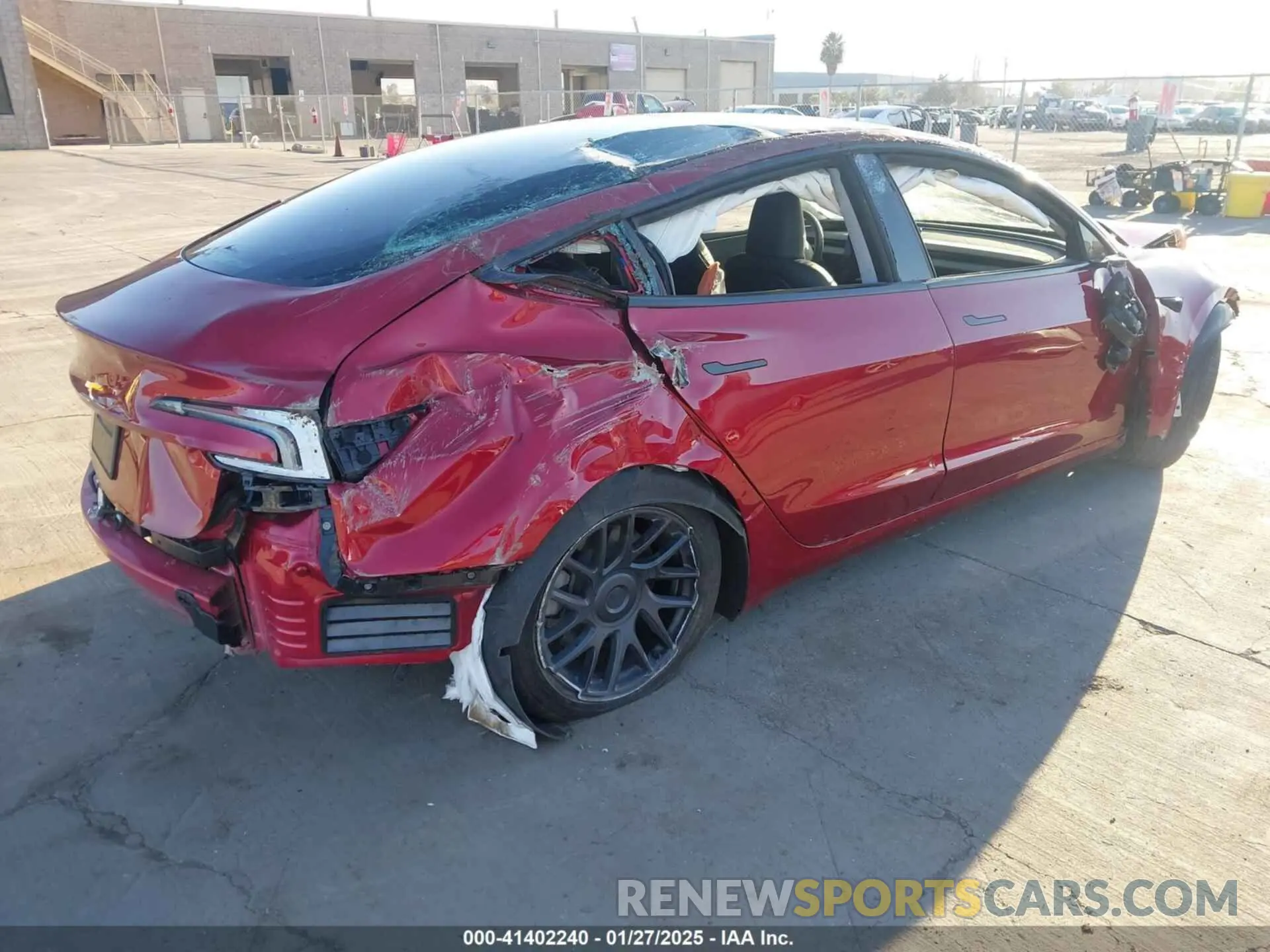 4 Photograph of a damaged car 5YJ3E1EA3RF782346 TESLA MODEL 3 2024