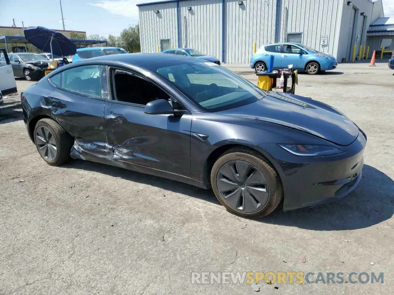 4 Photograph of a damaged car 5YJ3E1EA3RF784534 TESLA MODEL 3 2024