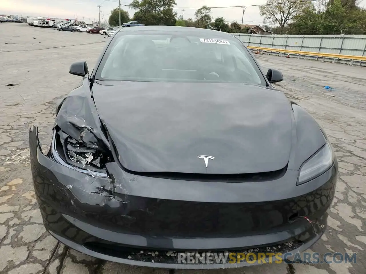 5 Photograph of a damaged car 5YJ3E1EA3RF784811 TESLA MODEL 3 2024
