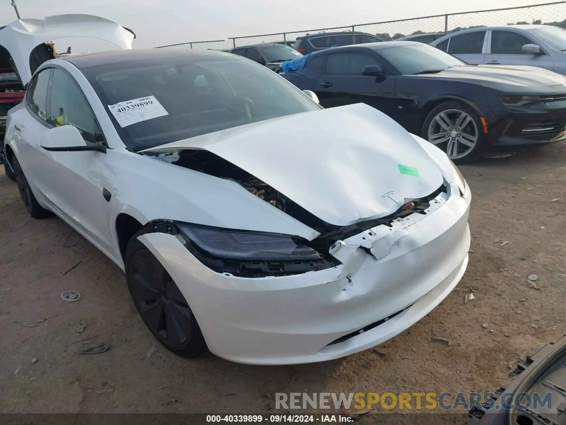 1 Photograph of a damaged car 5YJ3E1EA3RF823509 TESLA MODEL 3 2024