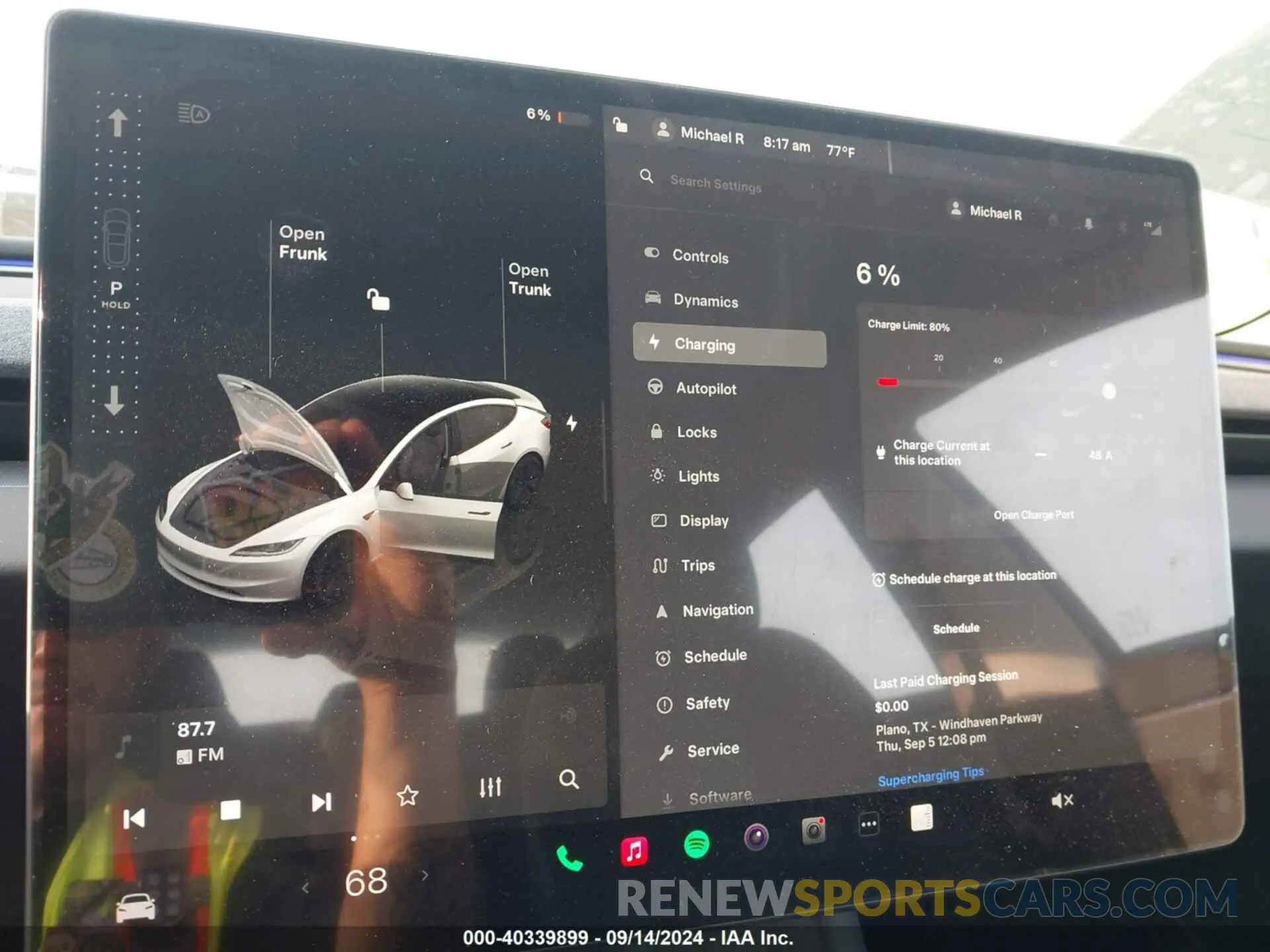 16 Photograph of a damaged car 5YJ3E1EA3RF823509 TESLA MODEL 3 2024
