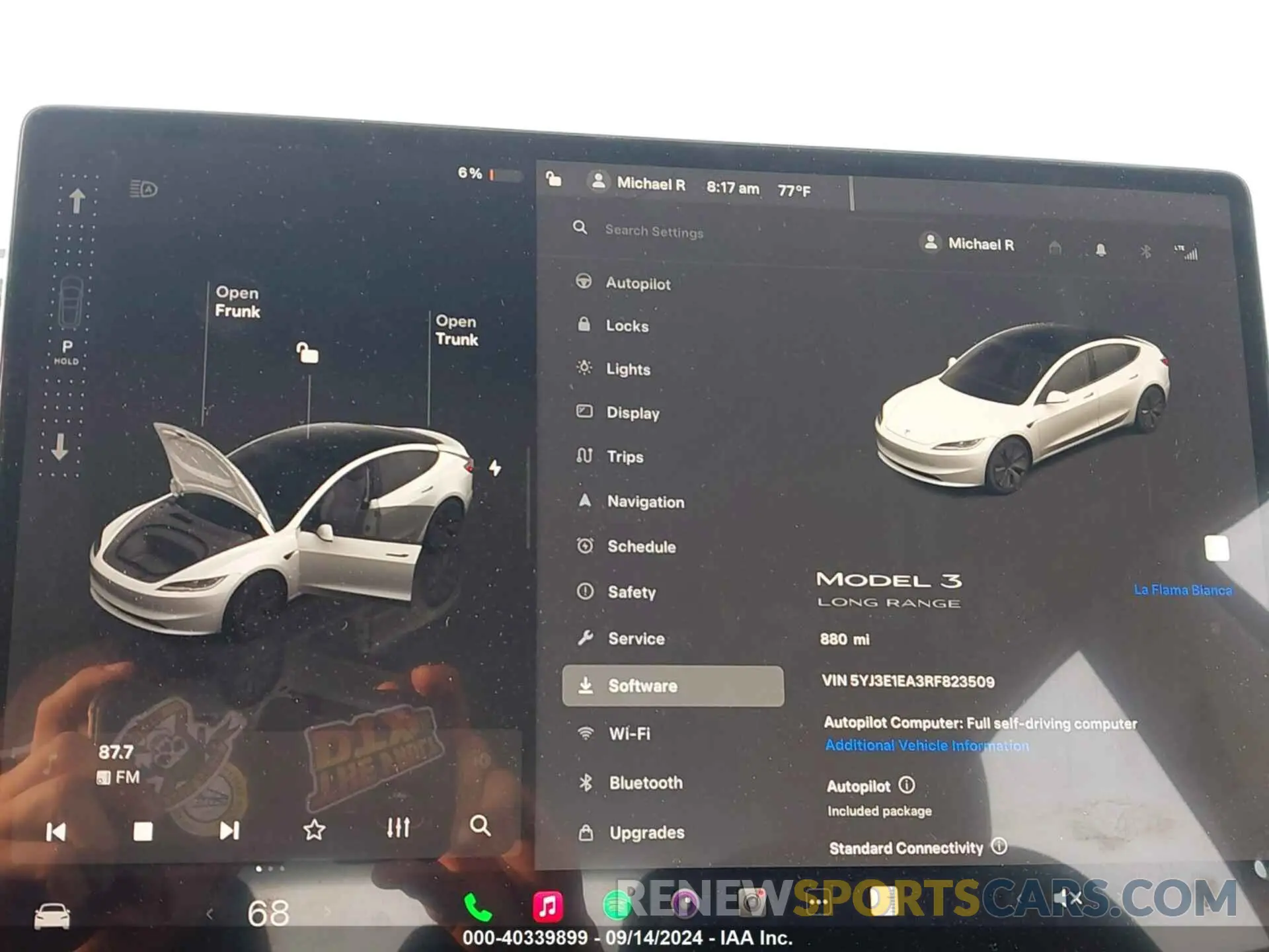 7 Photograph of a damaged car 5YJ3E1EA3RF823509 TESLA MODEL 3 2024