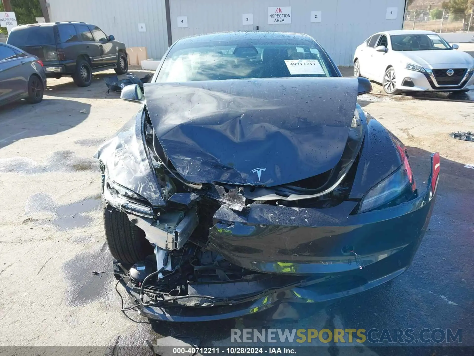 12 Photograph of a damaged car 5YJ3E1EA3RF843579 TESLA MODEL 3 2024