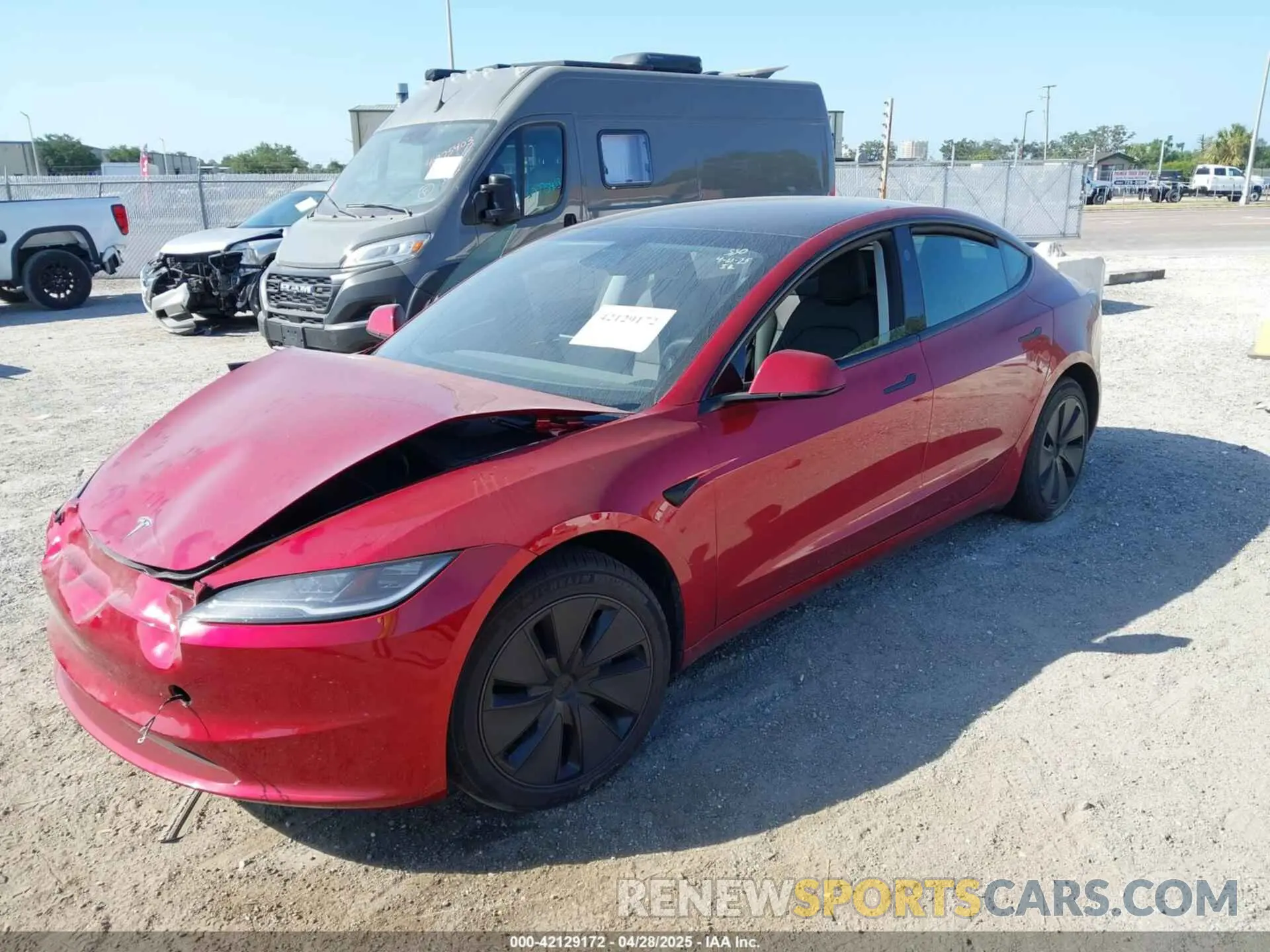 2 Photograph of a damaged car 5YJ3E1EA3RF858521 TESLA MODEL 3 2024