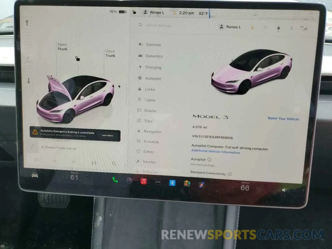 9 Photograph of a damaged car 5YJ3E1EA3RF858616 TESLA MODEL 3 2024