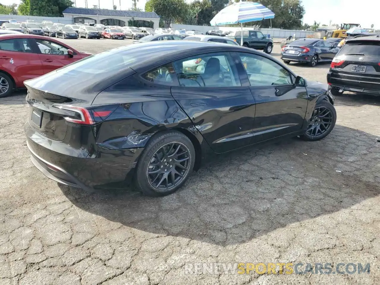 3 Photograph of a damaged car 5YJ3E1EA3RF867994 TESLA MODEL 3 2024