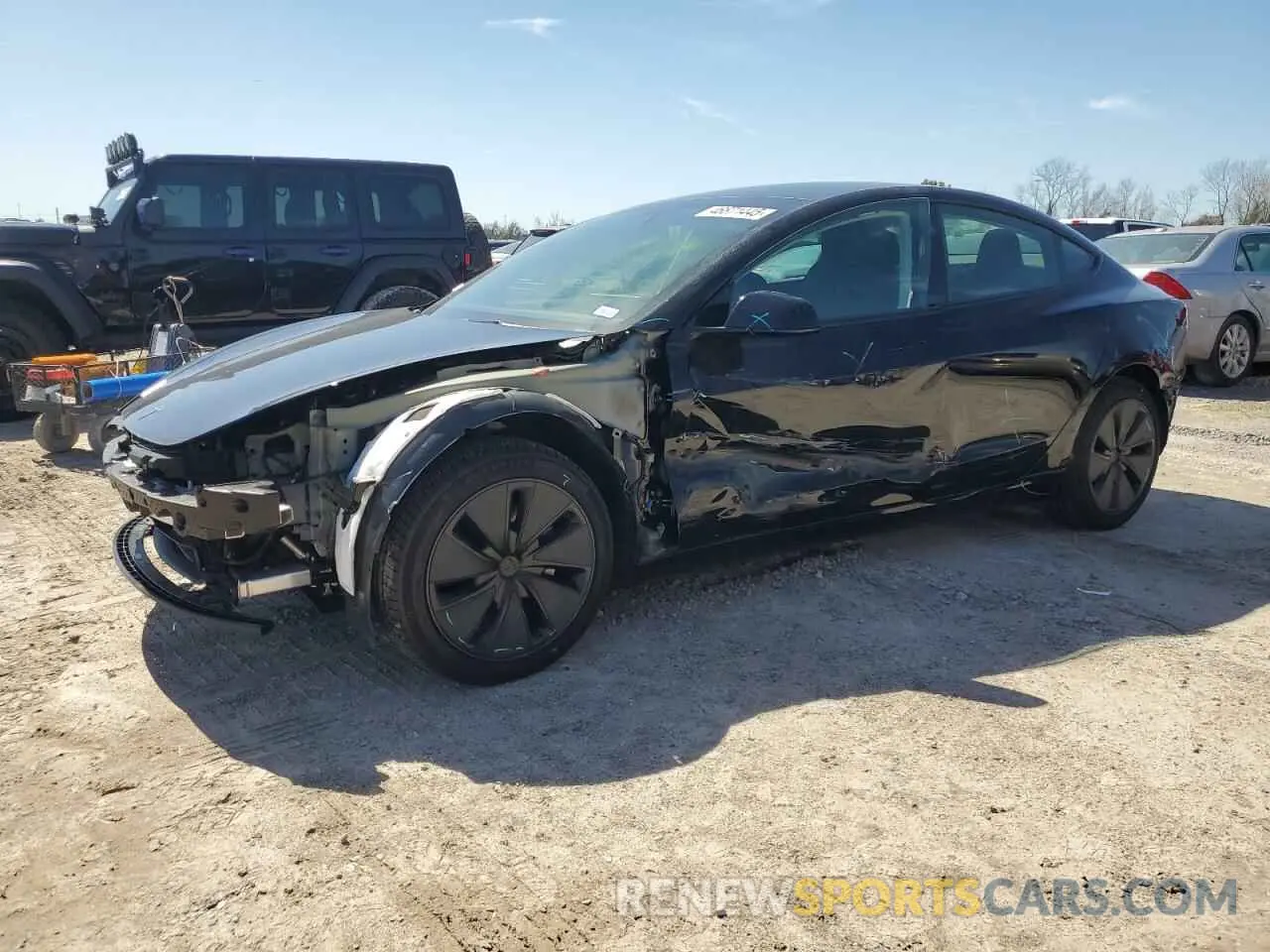 1 Photograph of a damaged car 5YJ3E1EA3RF872810 TESLA MODEL 3 2024