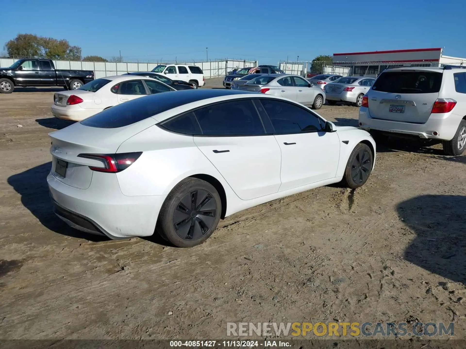 4 Photograph of a damaged car 5YJ3E1EA4RF732586 TESLA MODEL 3 2024