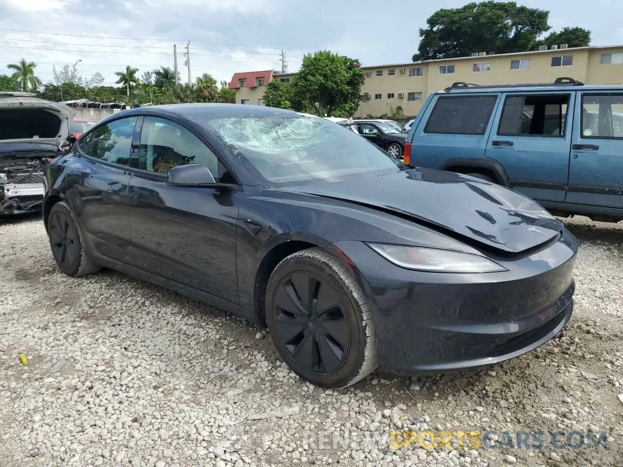 4 Photograph of a damaged car 5YJ3E1EA4RF734404 TESLA MODEL 3 2024