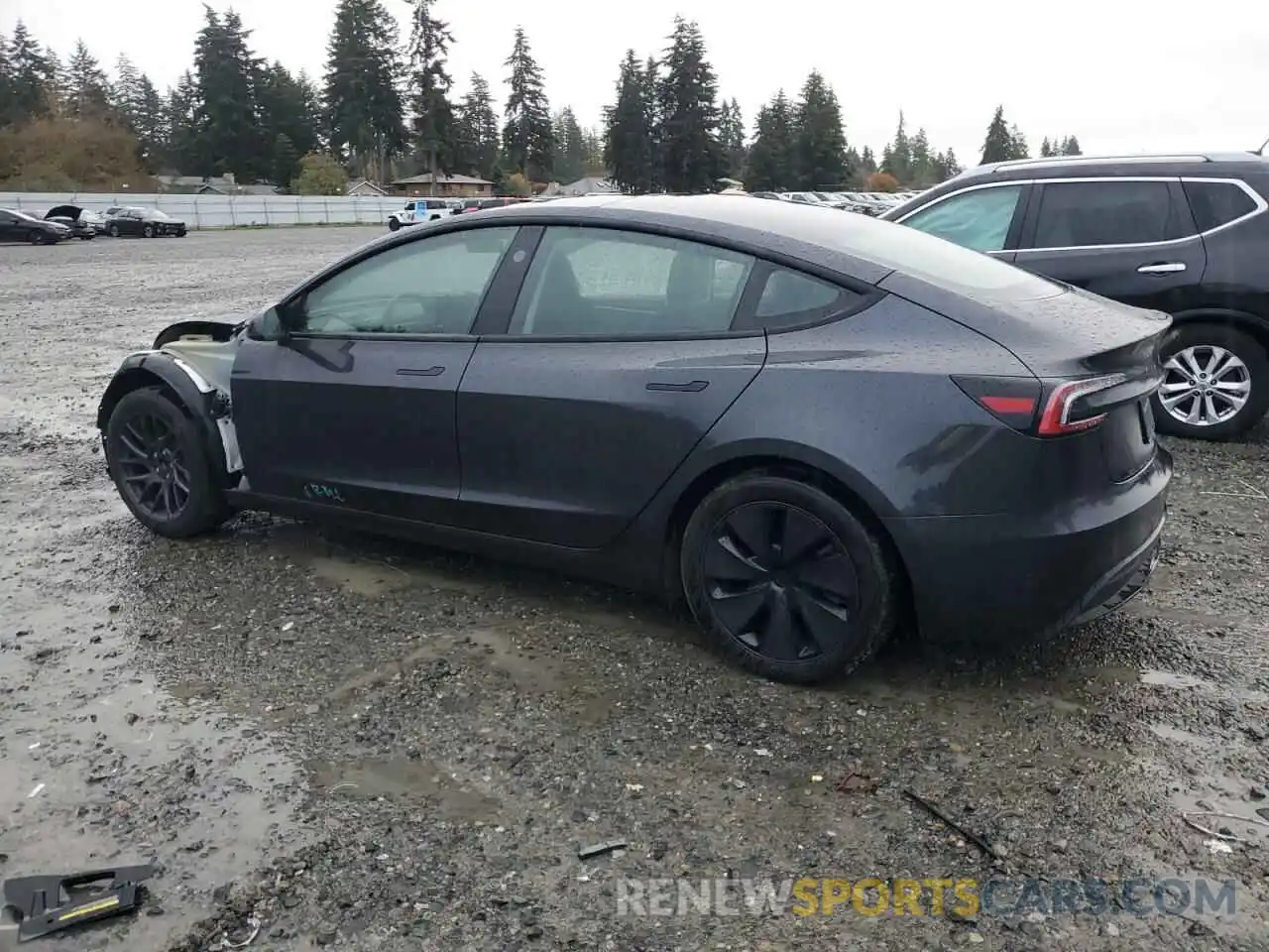 2 Photograph of a damaged car 5YJ3E1EA4RF736461 TESLA MODEL 3 2024