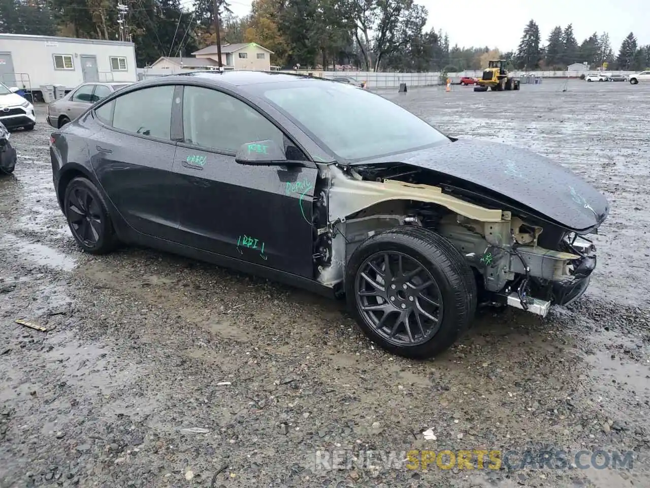 4 Photograph of a damaged car 5YJ3E1EA4RF736461 TESLA MODEL 3 2024