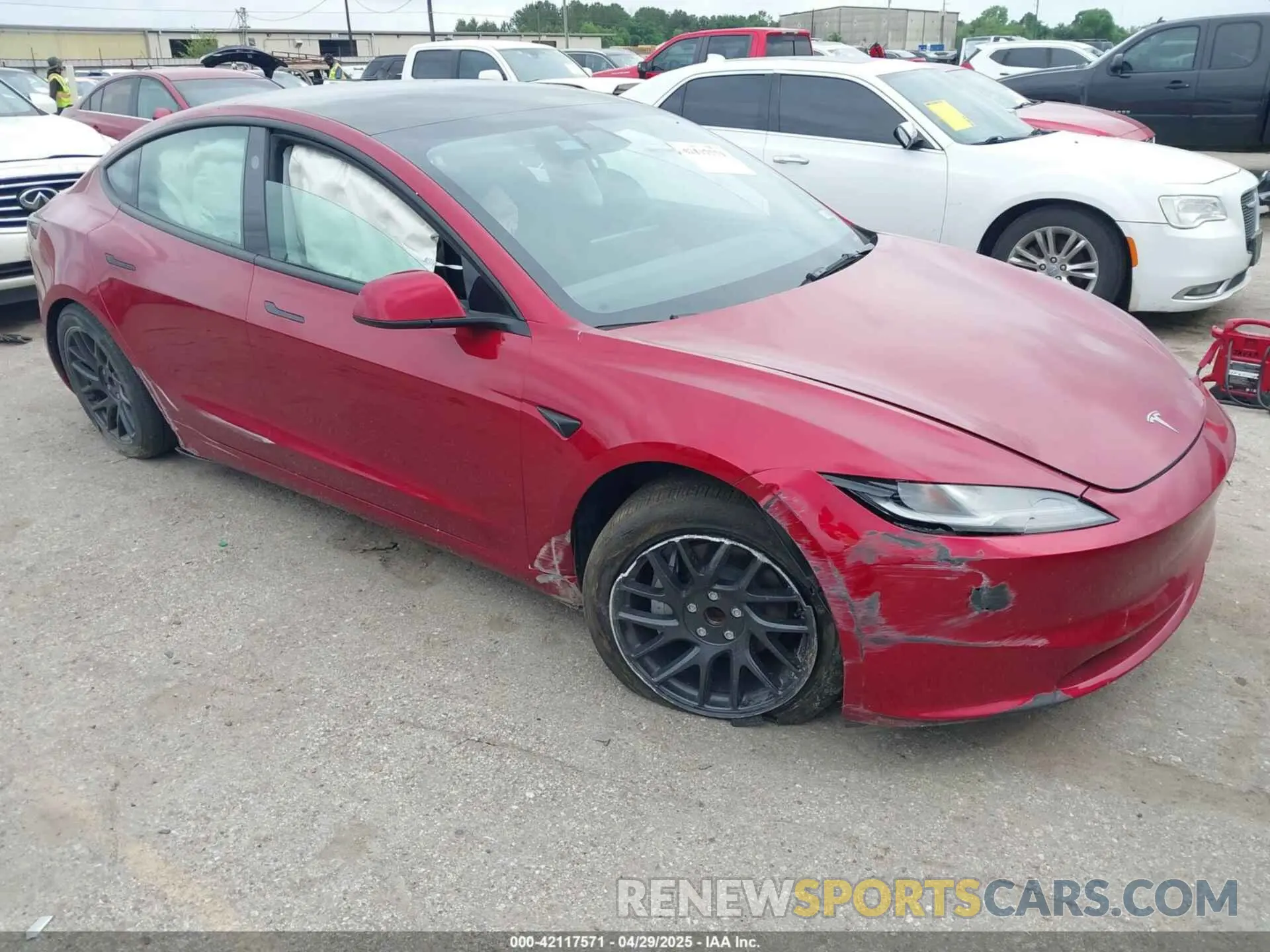1 Photograph of a damaged car 5YJ3E1EA4RF738212 TESLA MODEL 3 2024