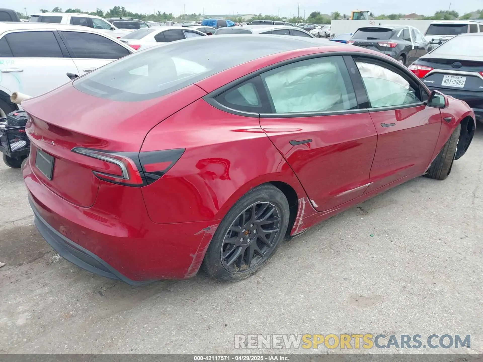 4 Photograph of a damaged car 5YJ3E1EA4RF738212 TESLA MODEL 3 2024