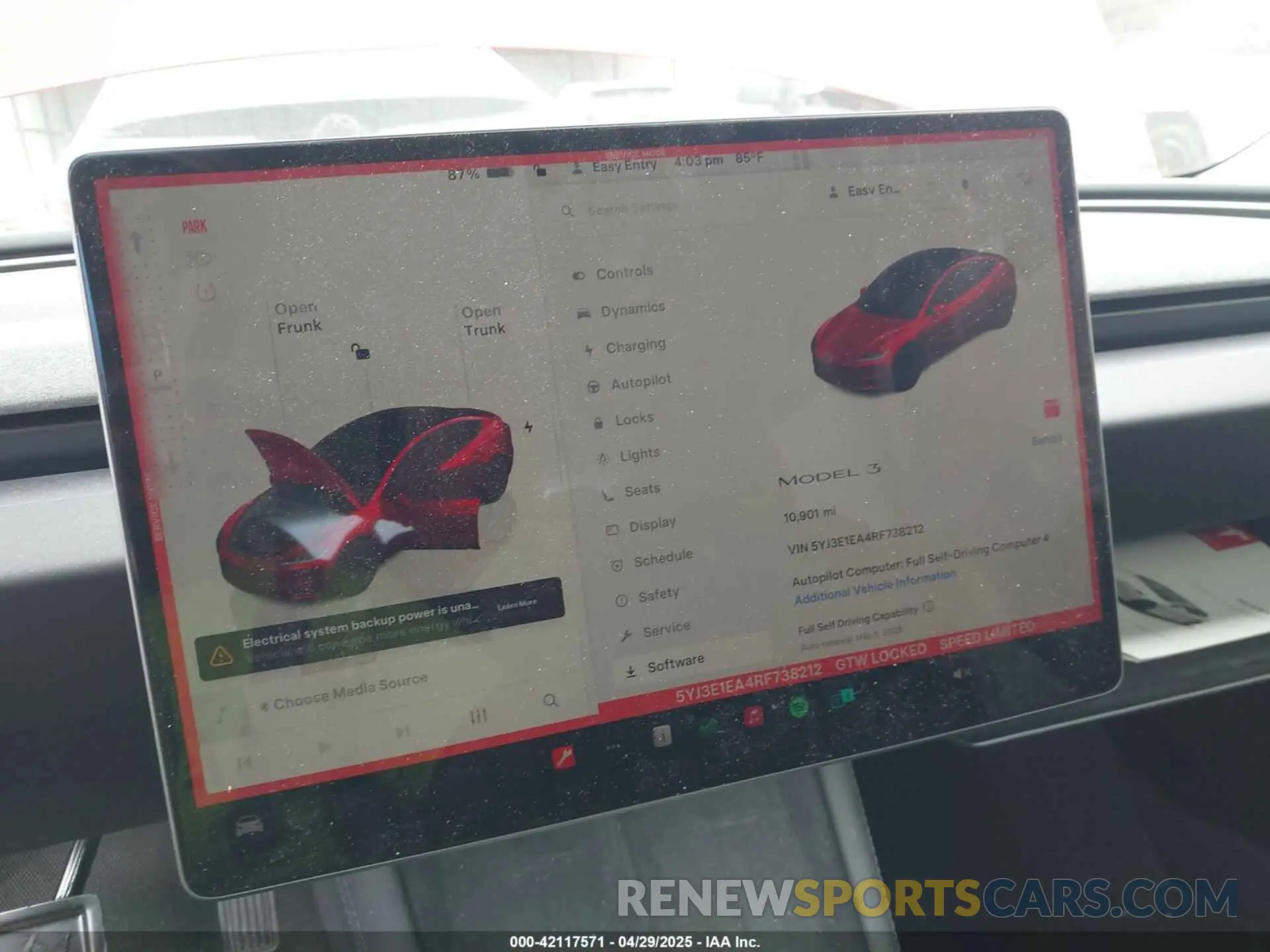 7 Photograph of a damaged car 5YJ3E1EA4RF738212 TESLA MODEL 3 2024