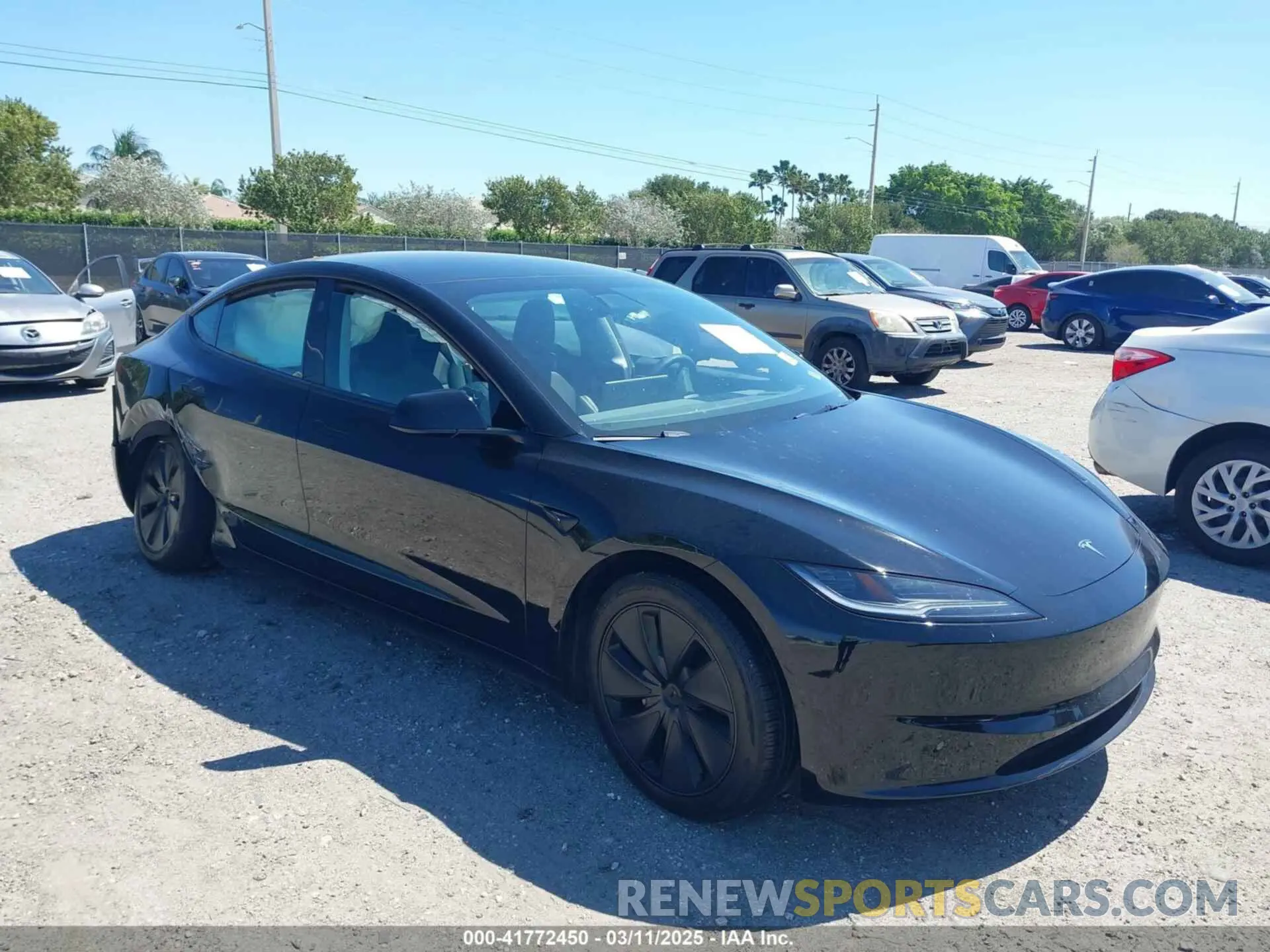1 Photograph of a damaged car 5YJ3E1EA4RF745385 TESLA MODEL 3 2024