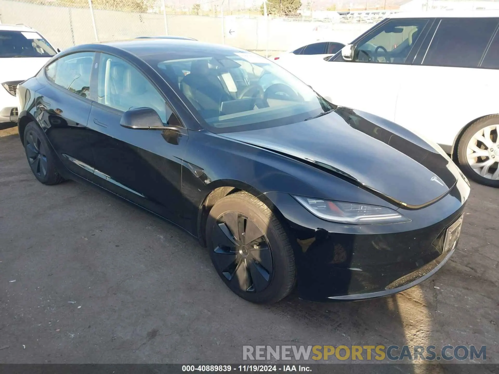 1 Photograph of a damaged car 5YJ3E1EA4RF747945 TESLA MODEL 3 2024
