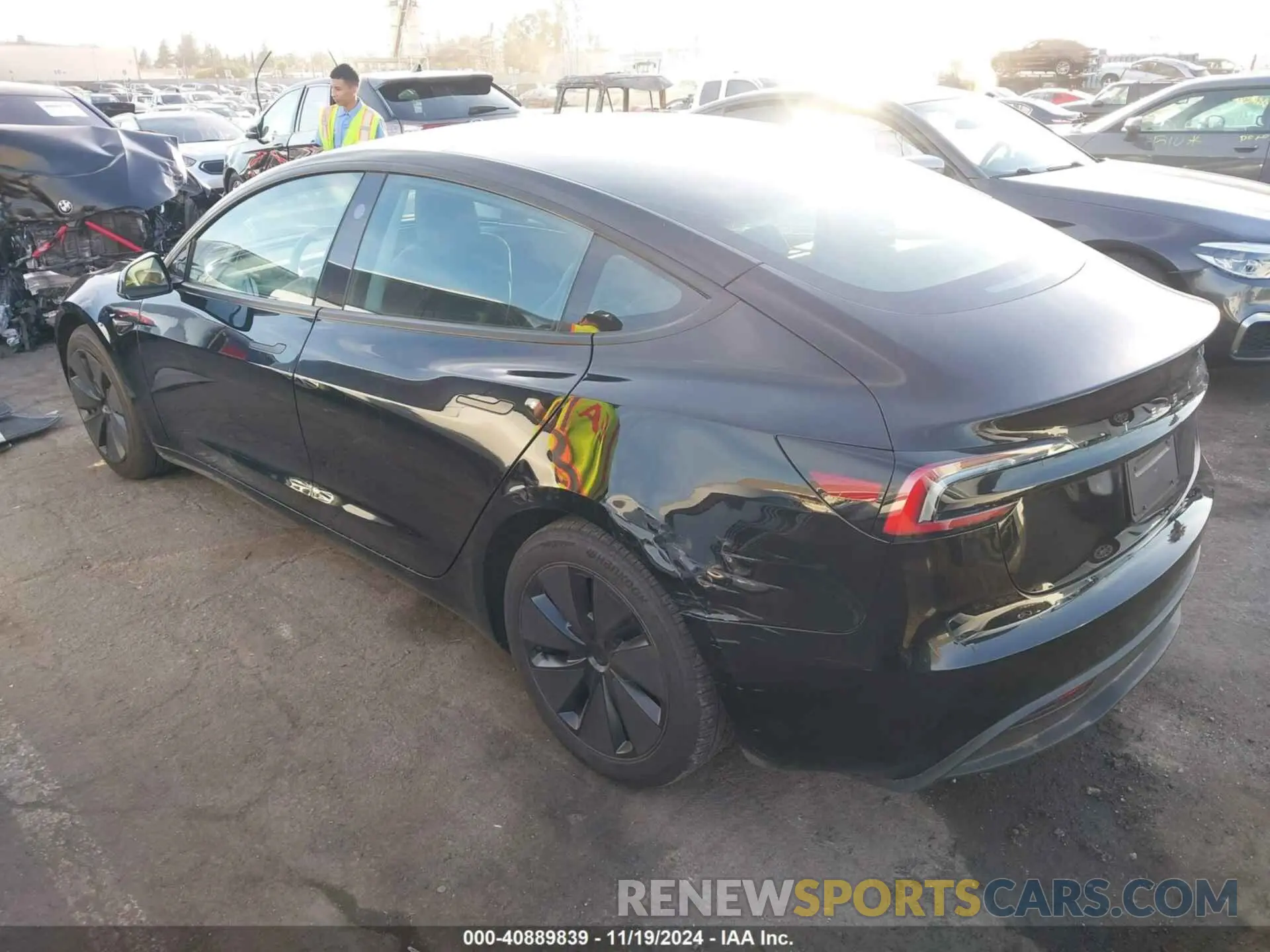 3 Photograph of a damaged car 5YJ3E1EA4RF747945 TESLA MODEL 3 2024