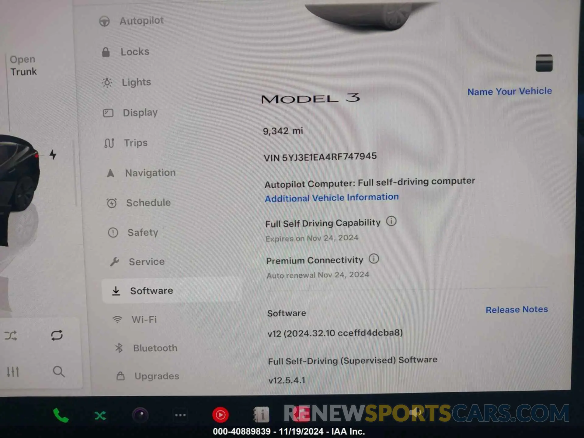7 Photograph of a damaged car 5YJ3E1EA4RF747945 TESLA MODEL 3 2024