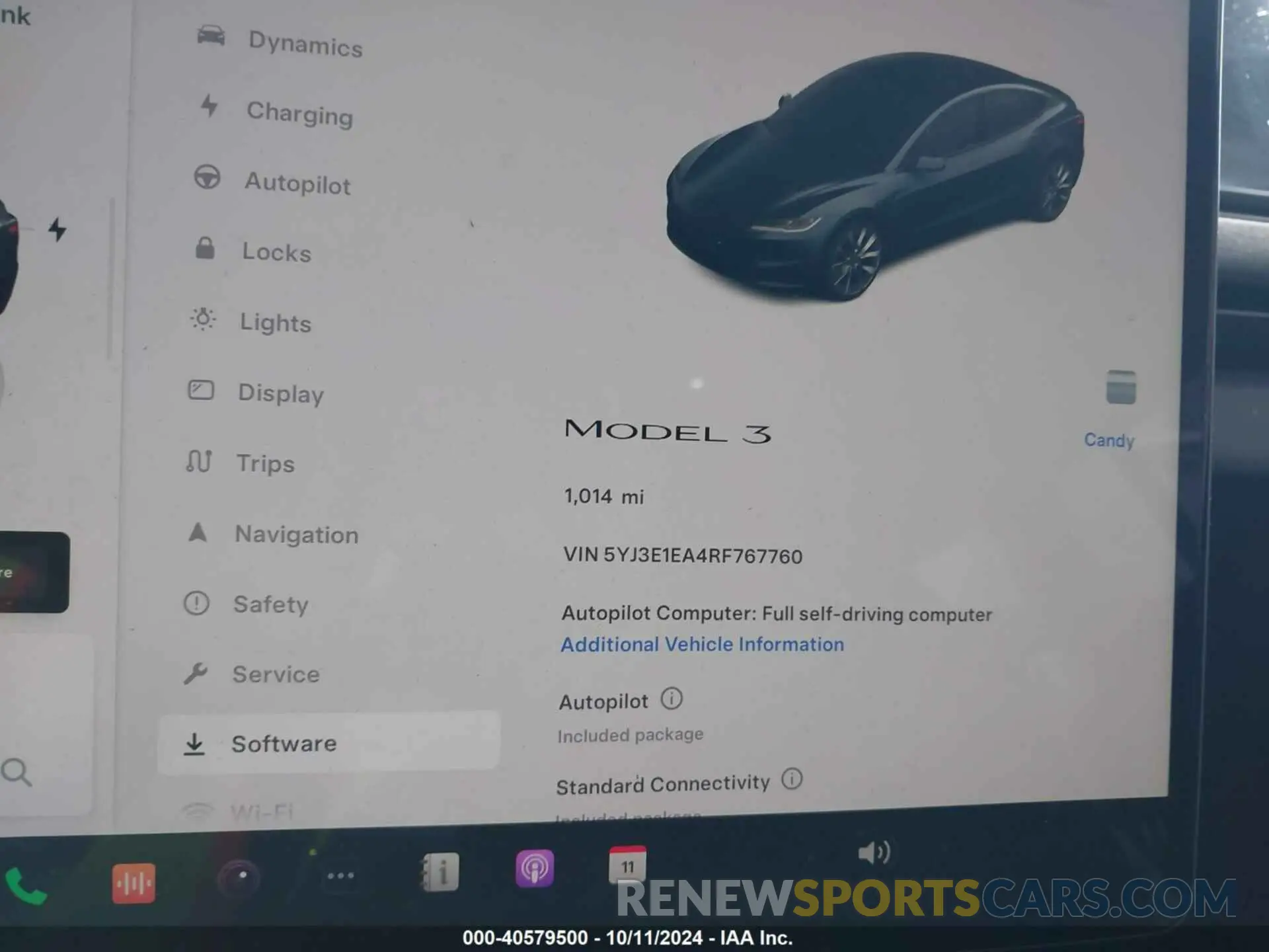 7 Photograph of a damaged car 5YJ3E1EA4RF767760 TESLA MODEL 3 2024