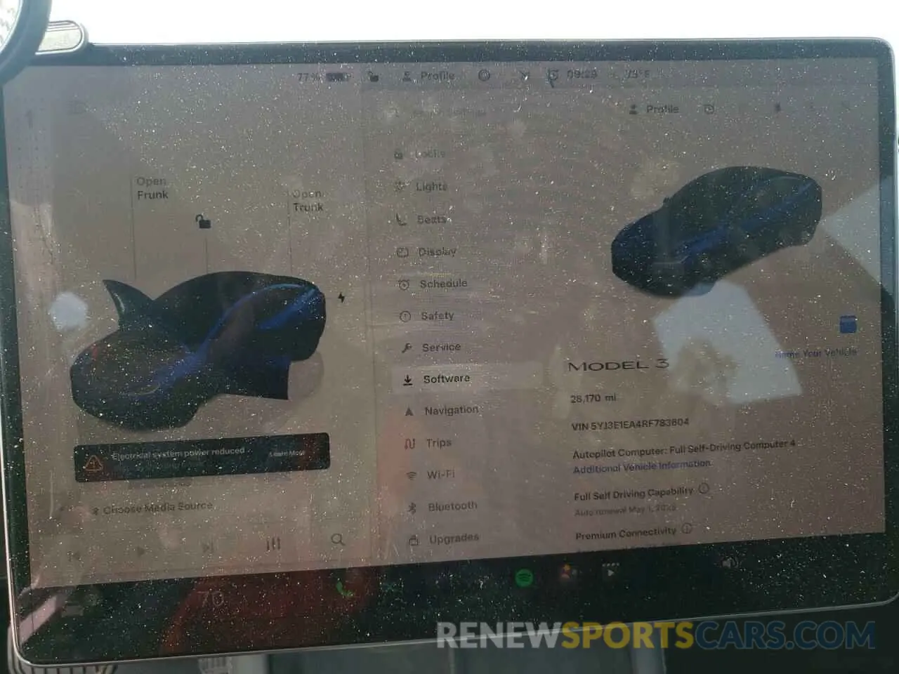 9 Photograph of a damaged car 5YJ3E1EA4RF783604 TESLA MODEL 3 2024