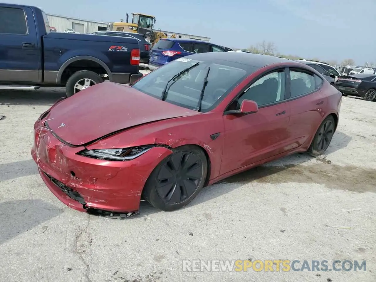 1 Photograph of a damaged car 5YJ3E1EA4RF784705 TESLA MODEL 3 2024