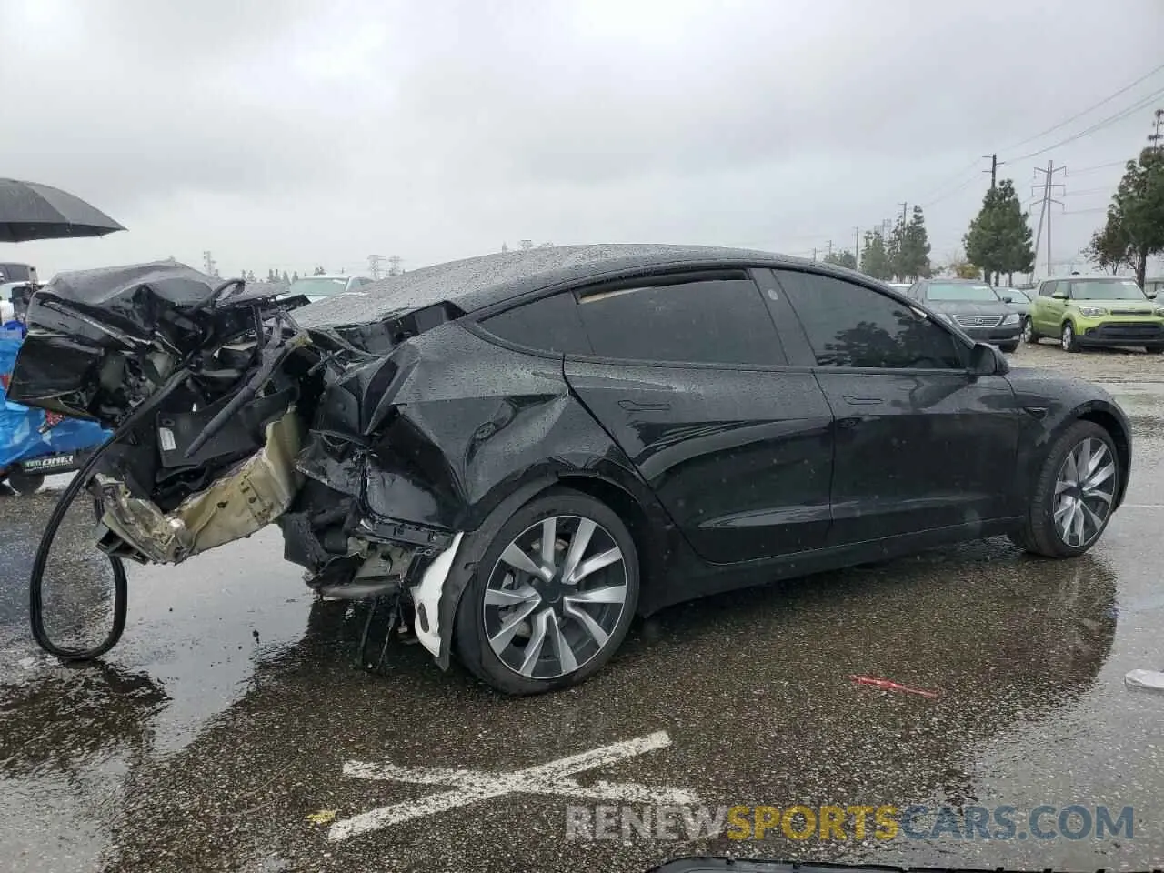 3 Photograph of a damaged car 5YJ3E1EA4RF814351 TESLA MODEL 3 2024