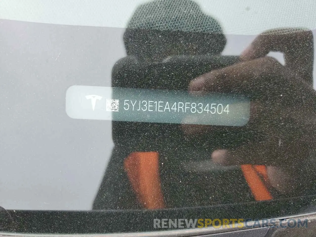 12 Photograph of a damaged car 5YJ3E1EA4RF834504 TESLA MODEL 3 2024