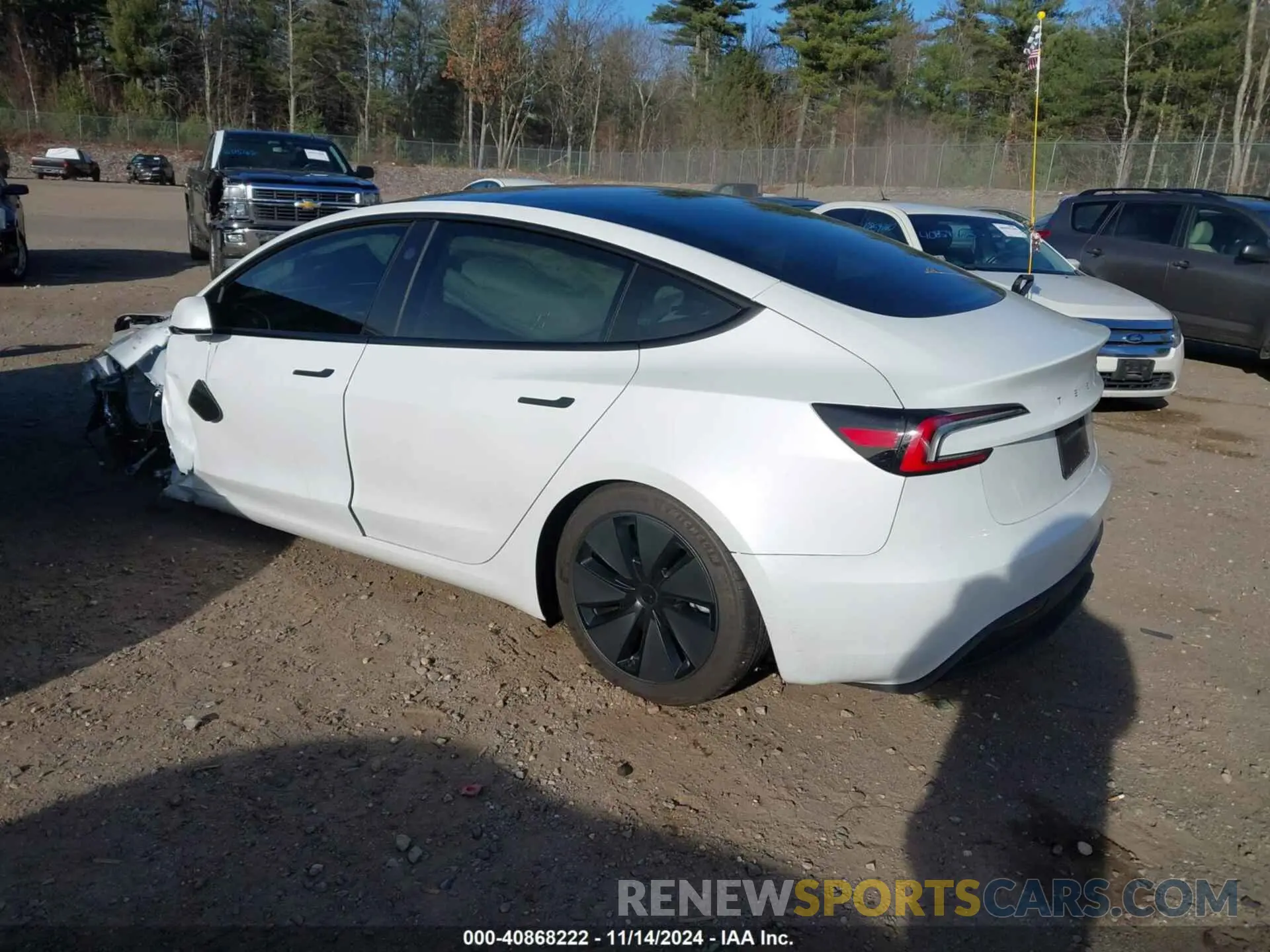 3 Photograph of a damaged car 5YJ3E1EA4RF849567 TESLA MODEL 3 2024