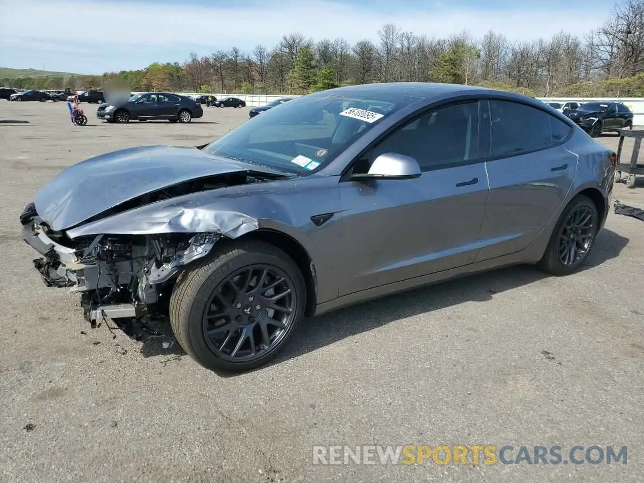 1 Photograph of a damaged car 5YJ3E1EA4RF858964 TESLA MODEL 3 2024