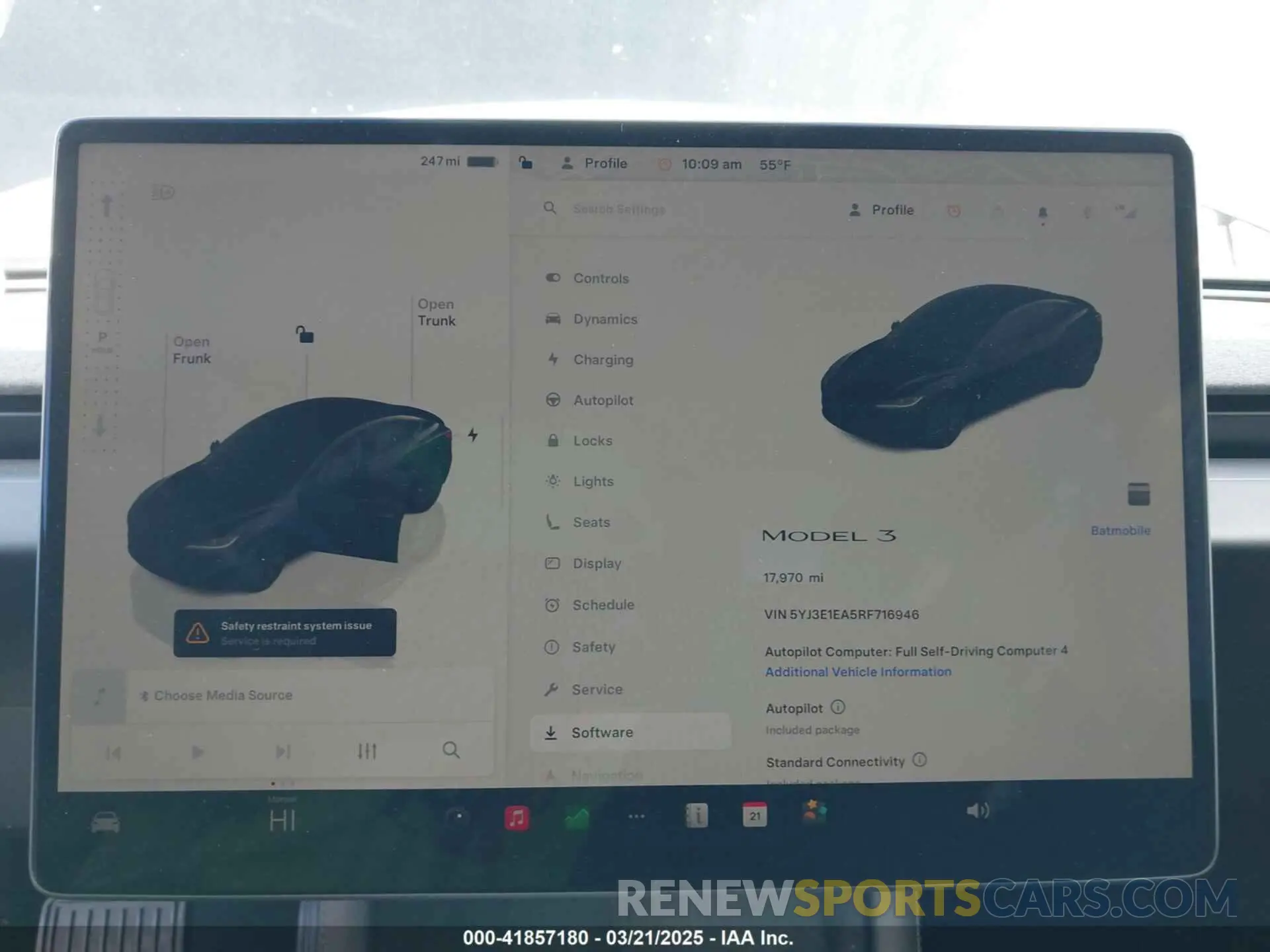 7 Photograph of a damaged car 5YJ3E1EA5RF716946 TESLA MODEL 3 2024