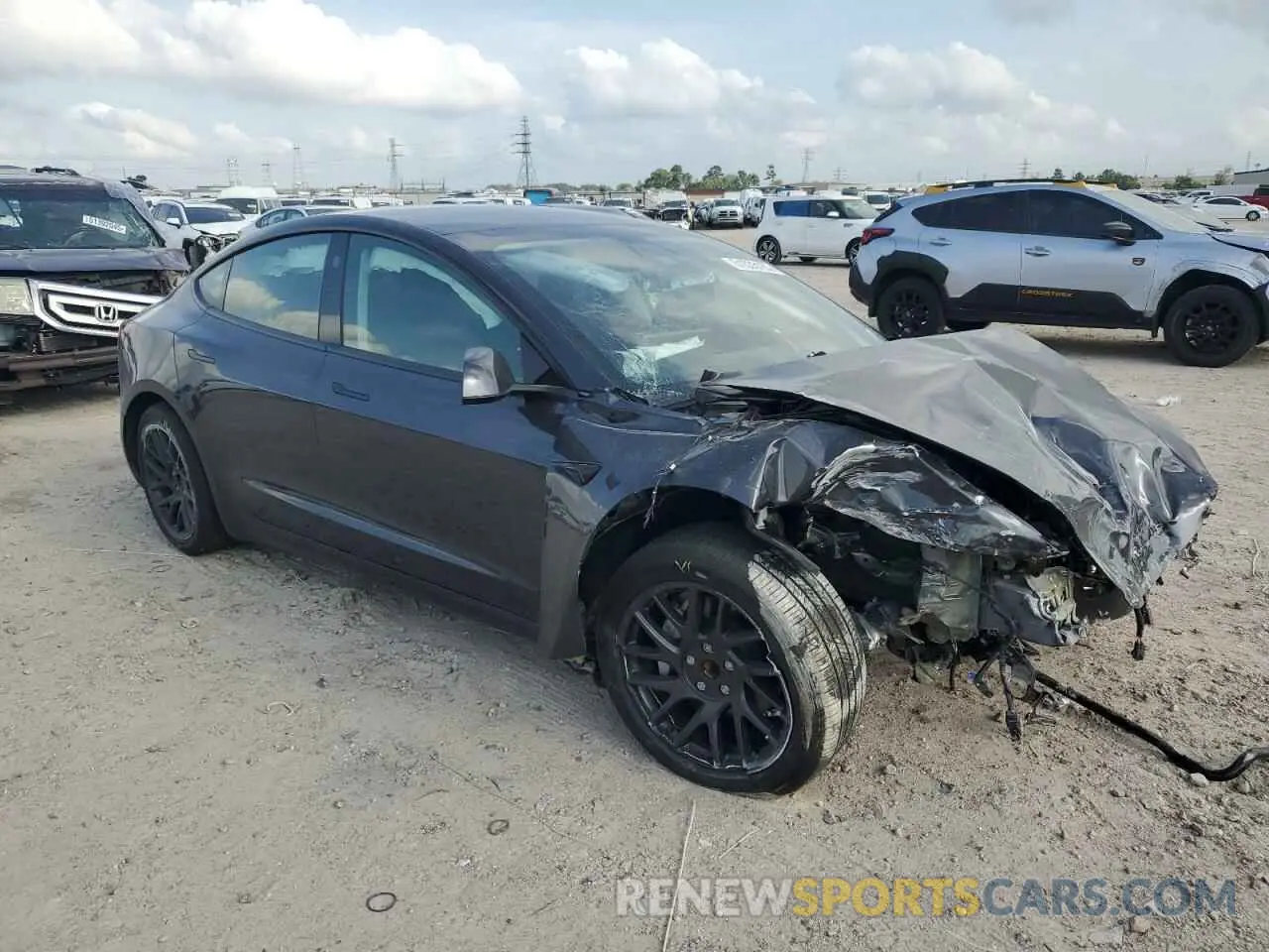 4 Photograph of a damaged car 5YJ3E1EA5RF741345 TESLA MODEL 3 2024