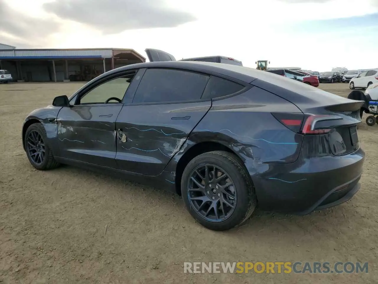 2 Photograph of a damaged car 5YJ3E1EA5RF741944 TESLA MODEL 3 2024
