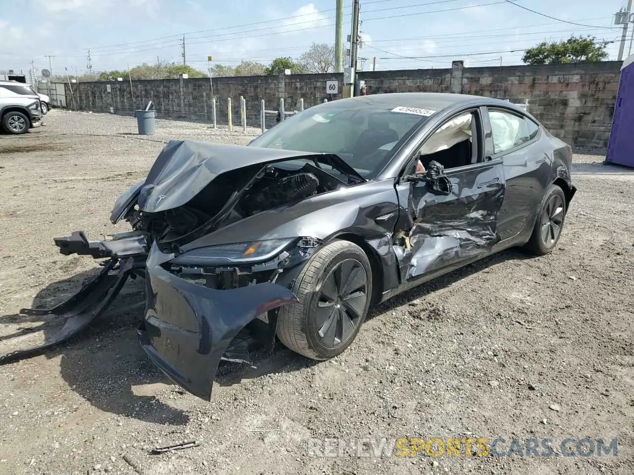 1 Photograph of a damaged car 5YJ3E1EA5RF742432 TESLA MODEL 3 2024