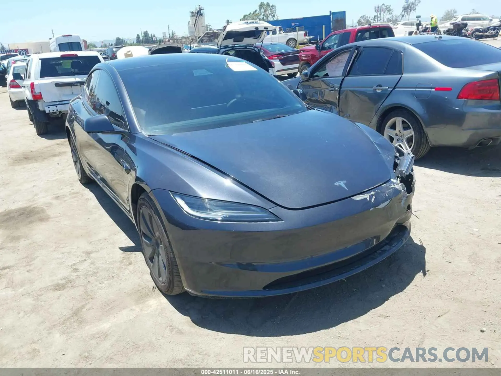 1 Photograph of a damaged car 5YJ3E1EA5RF754824 TESLA MODEL 3 2024