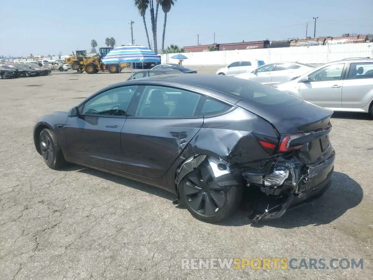 2 Photograph of a damaged car 5YJ3E1EA5RF835581 TESLA MODEL 3 2024