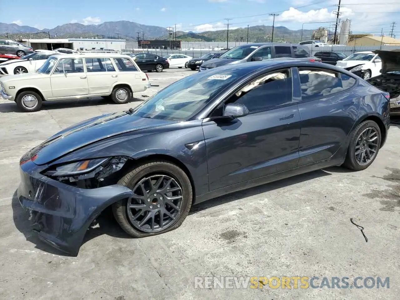 1 Photograph of a damaged car 5YJ3E1EA5RF844488 TESLA MODEL 3 2024