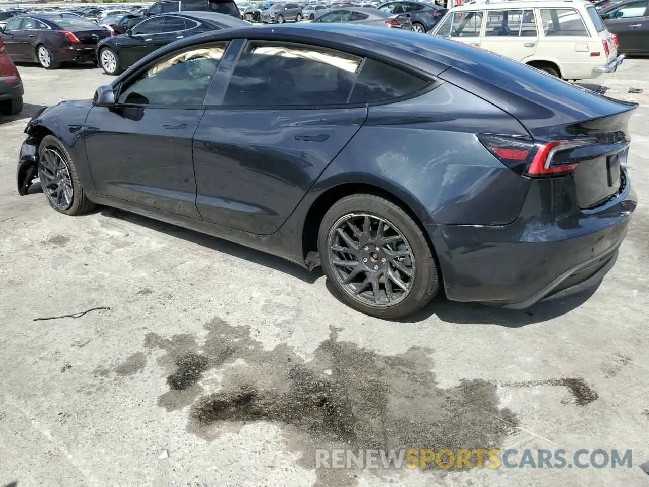 2 Photograph of a damaged car 5YJ3E1EA5RF844488 TESLA MODEL 3 2024