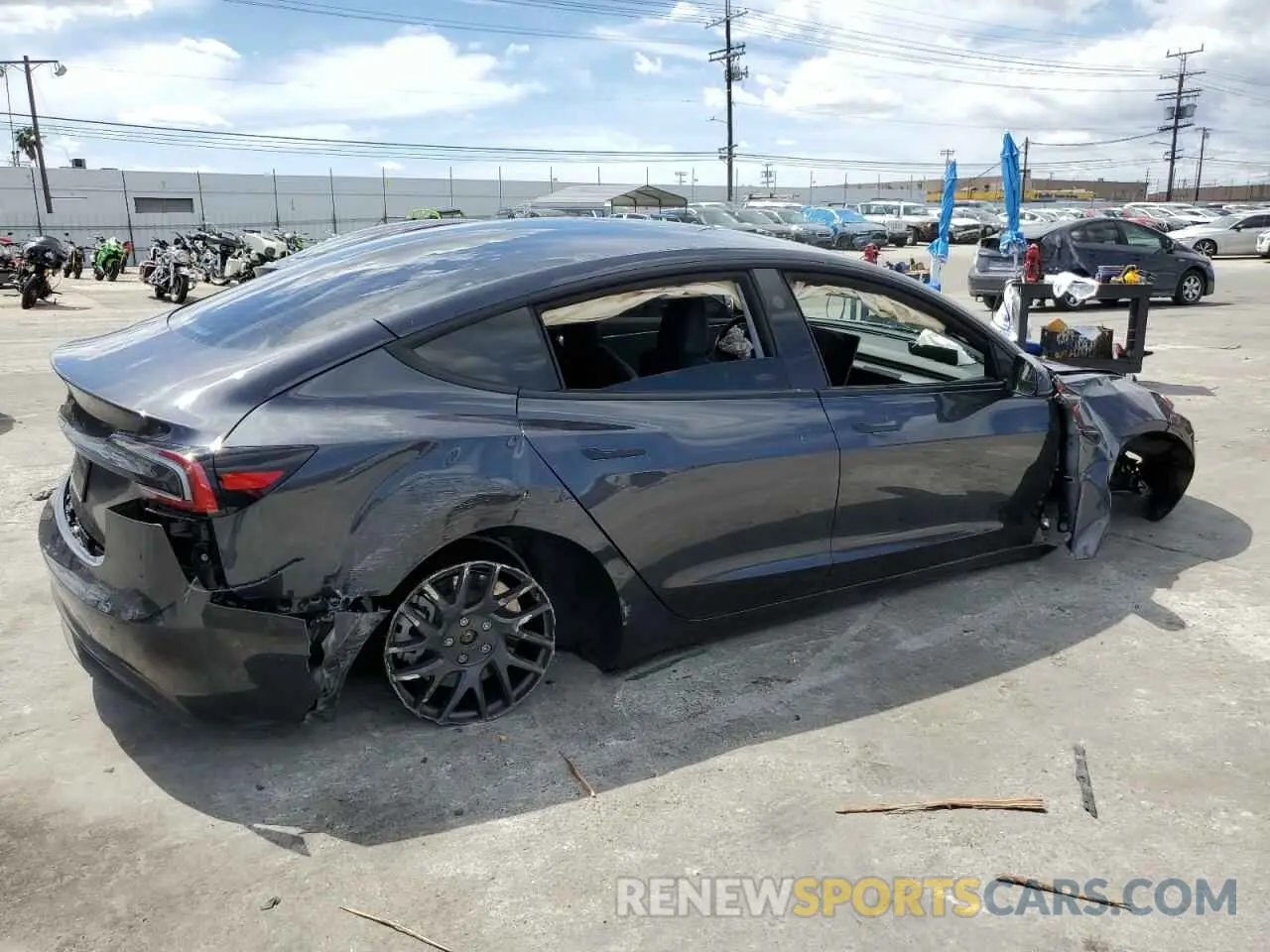 3 Photograph of a damaged car 5YJ3E1EA5RF844488 TESLA MODEL 3 2024