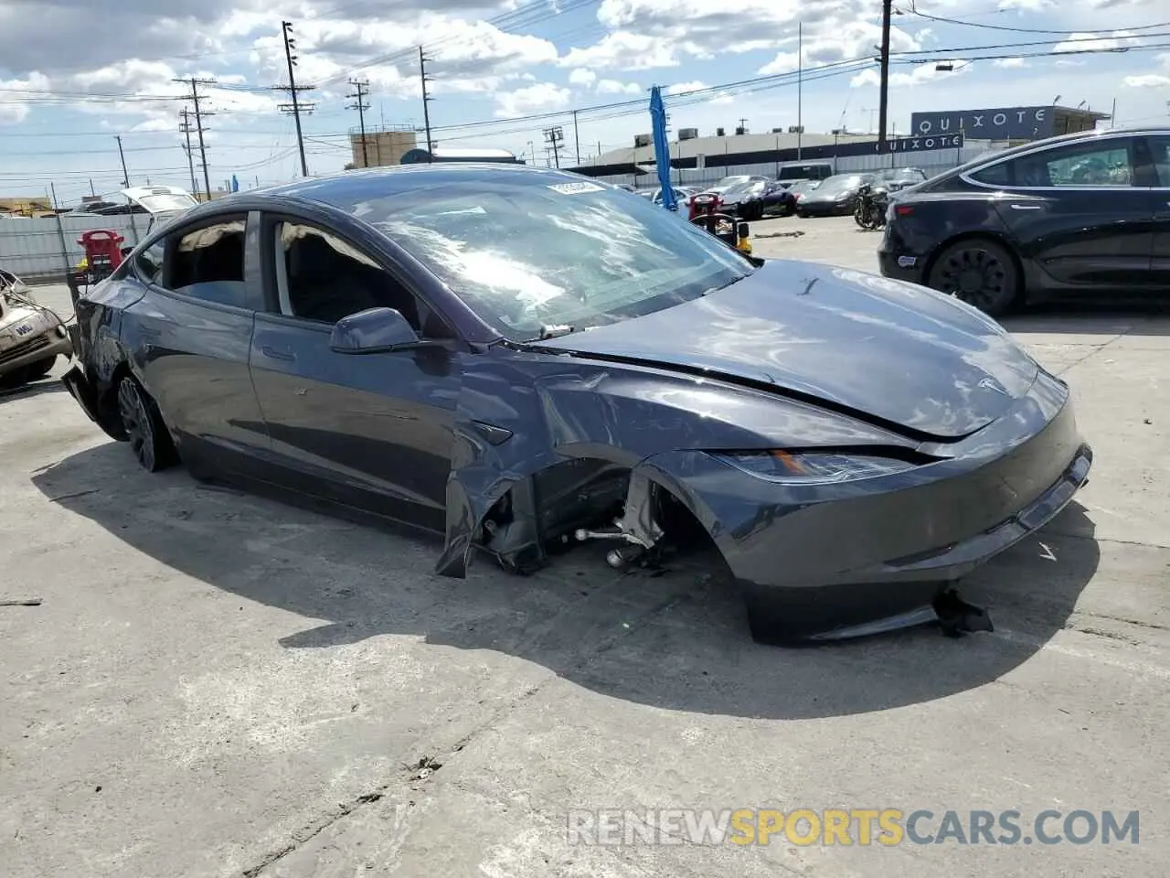 4 Photograph of a damaged car 5YJ3E1EA5RF844488 TESLA MODEL 3 2024