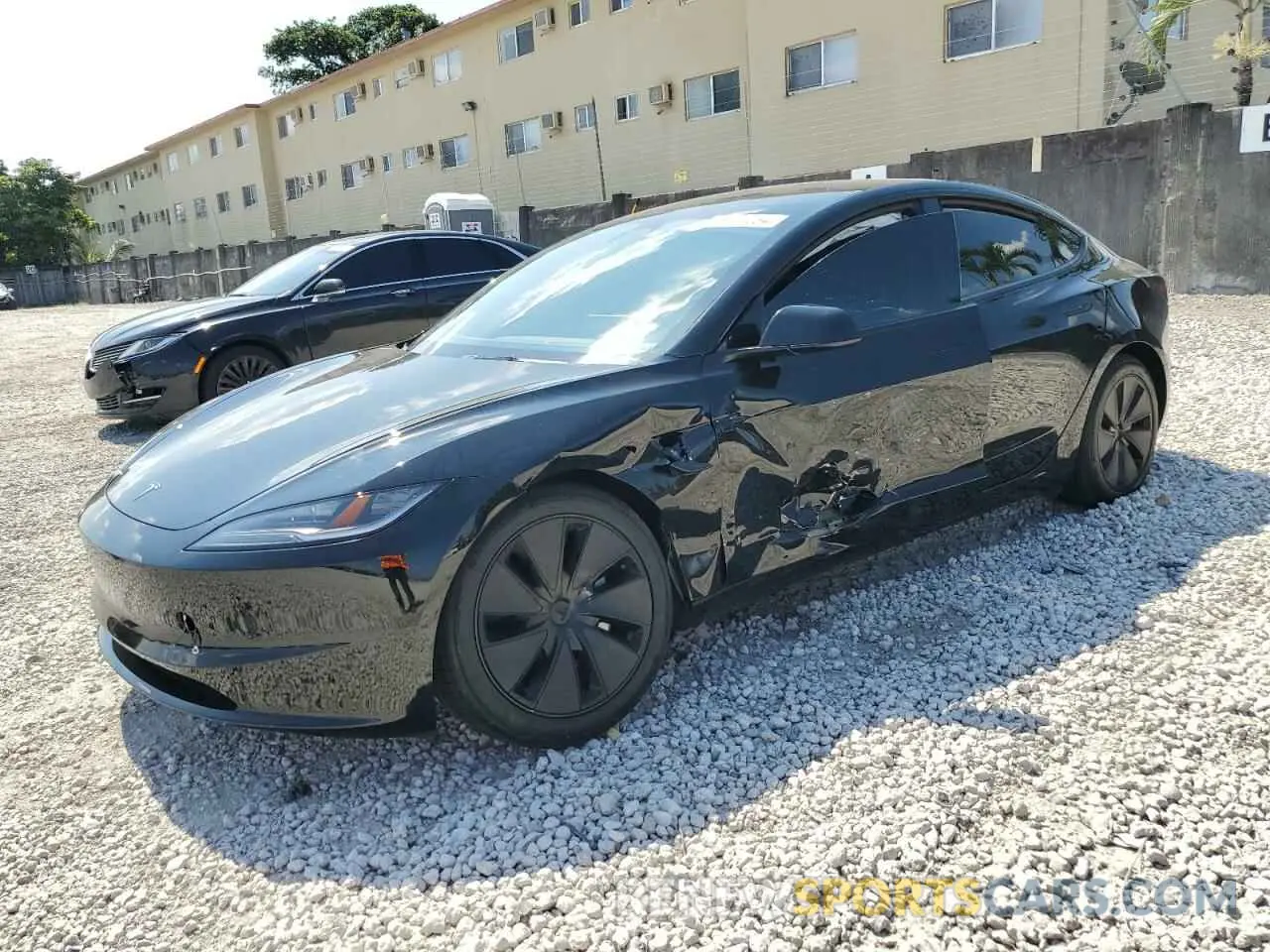 1 Photograph of a damaged car 5YJ3E1EA6RF718348 TESLA MODEL 3 2024
