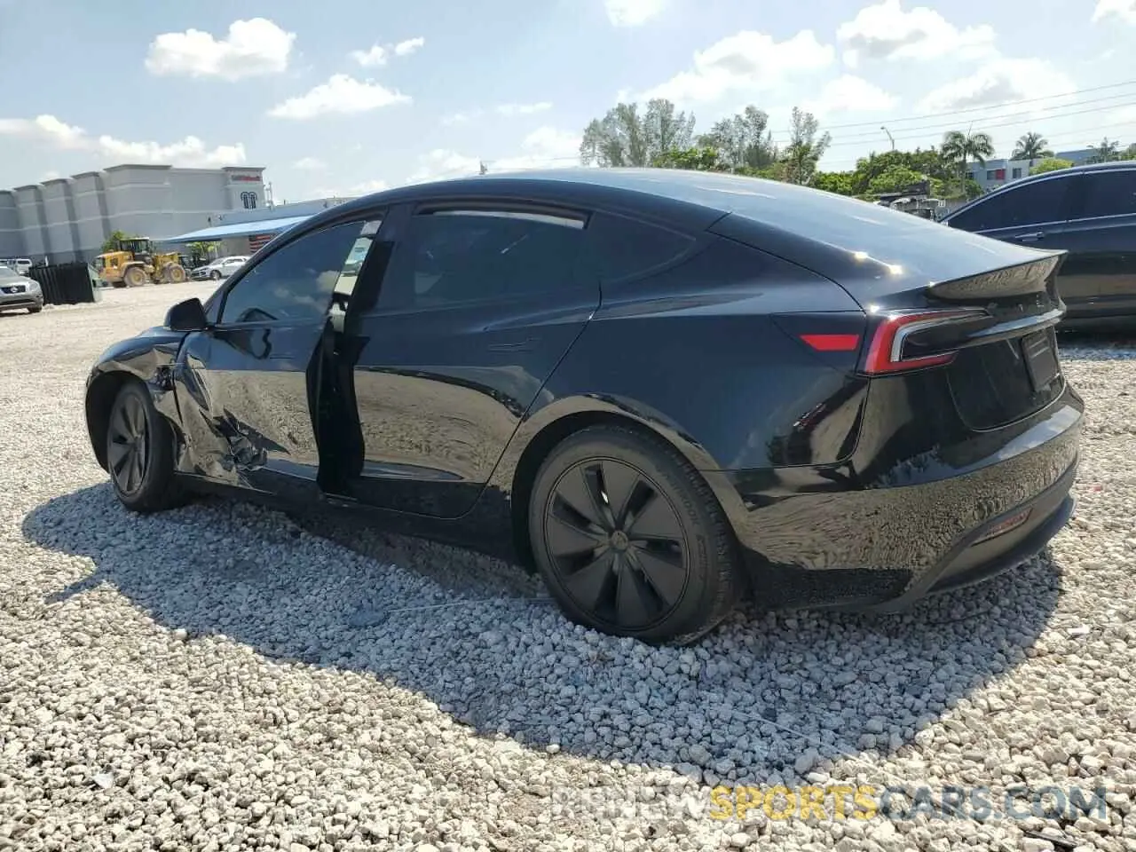 2 Photograph of a damaged car 5YJ3E1EA6RF718348 TESLA MODEL 3 2024