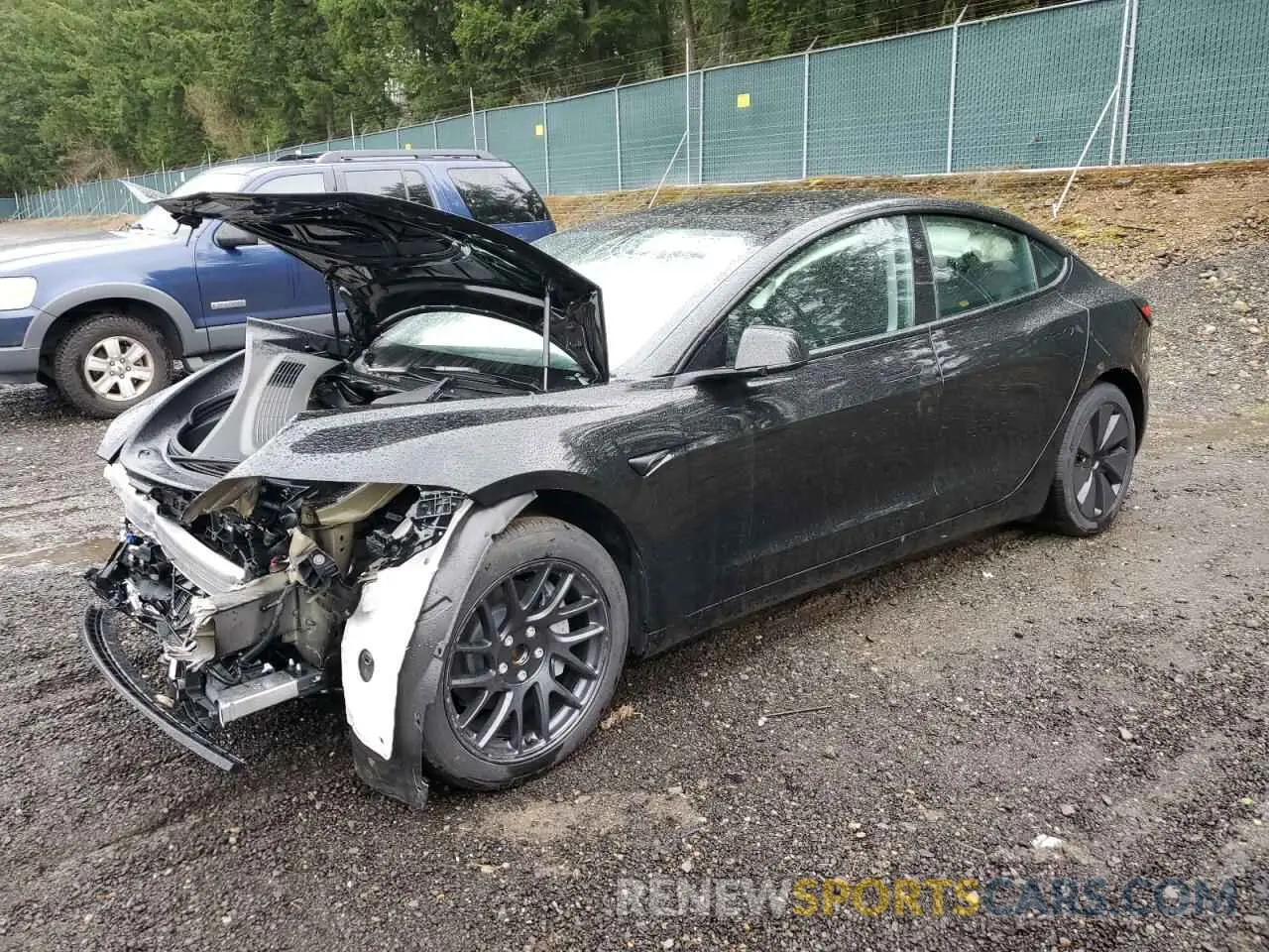 1 Photograph of a damaged car 5YJ3E1EA6RF726241 TESLA MODEL 3 2024