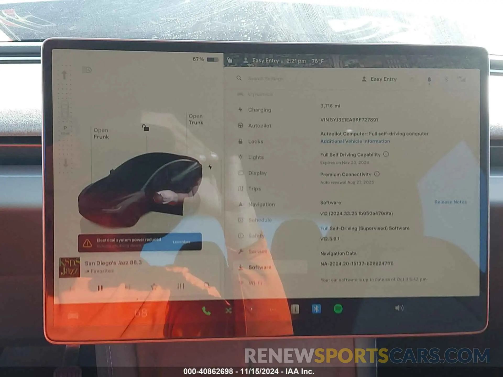 7 Photograph of a damaged car 5YJ3E1EA6RF727891 TESLA MODEL 3 2024